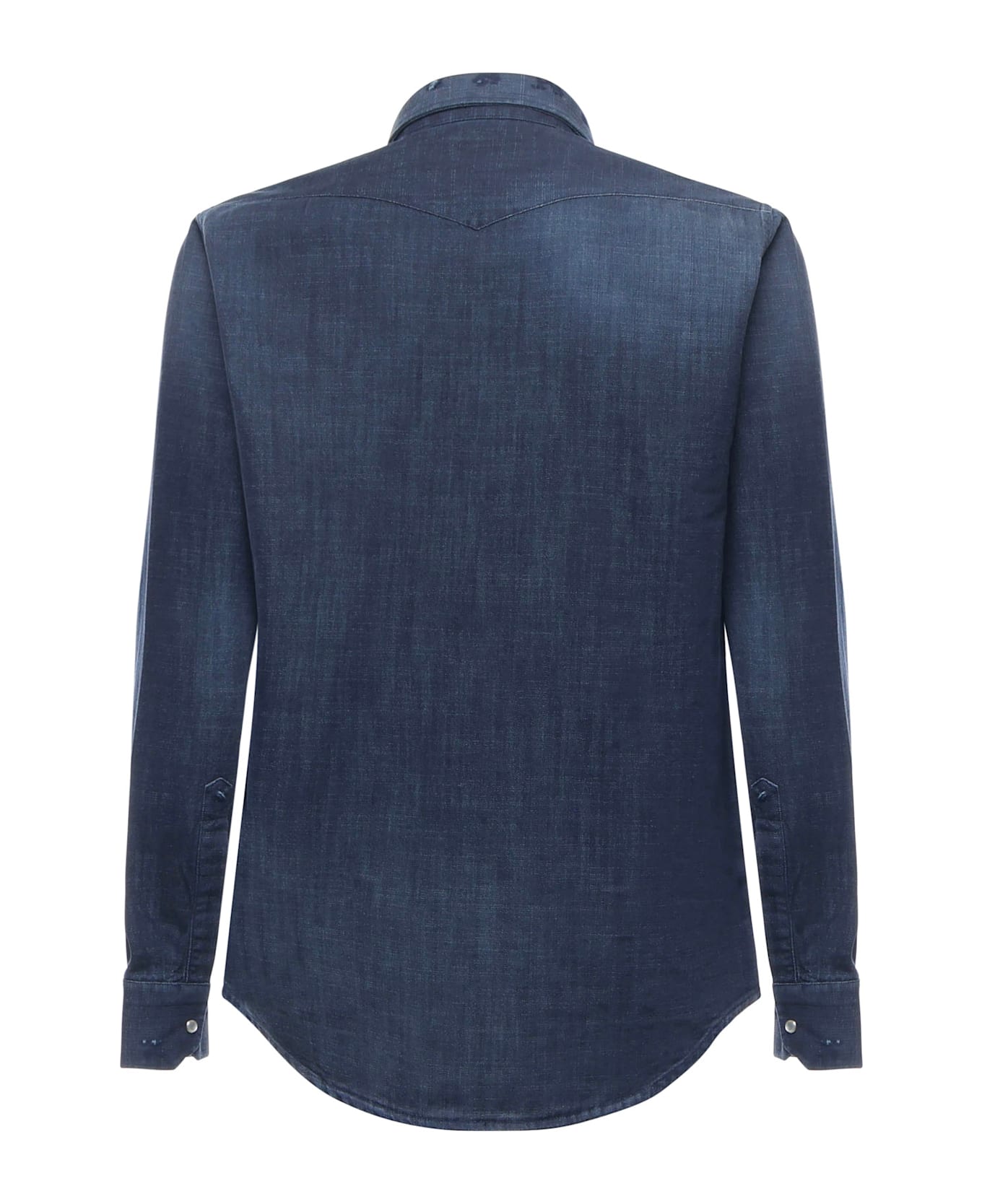 Sartorio Napoli Texas Cotton Denim Shirt - Blue