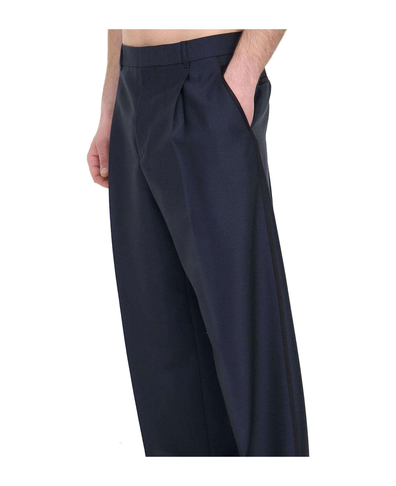 Dior Wool Classic Pants - Blue
