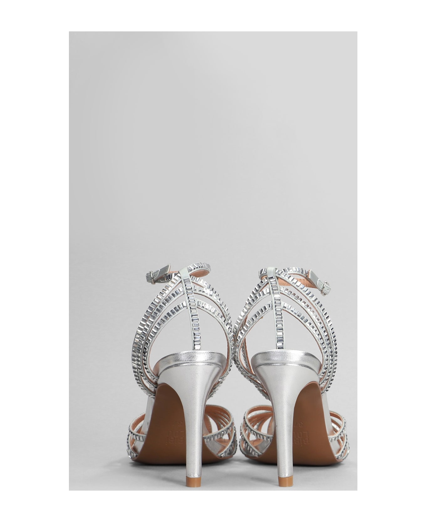 Bibi Lou Sernik Sandals In Silver Leather - silver
