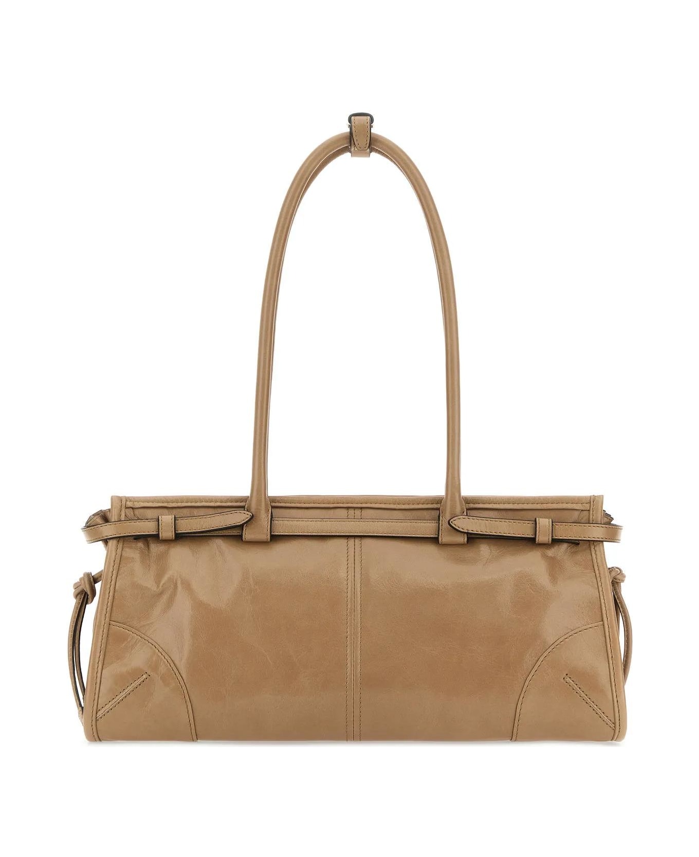 Prada Cappuccino Leather Shoulder Bag - Cammeo