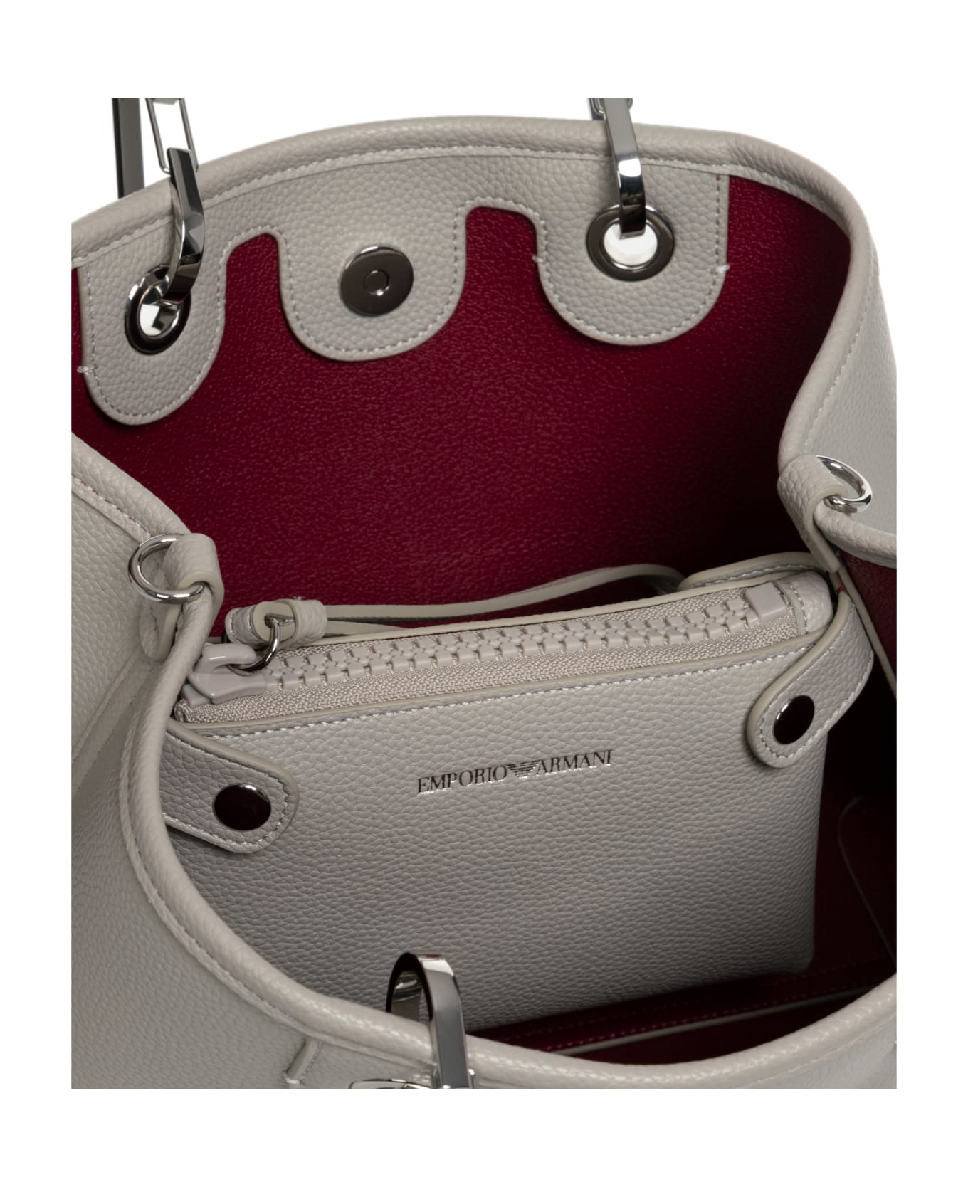 Emporio Armani Myea Small Small Handbag - Silver トートバッグ