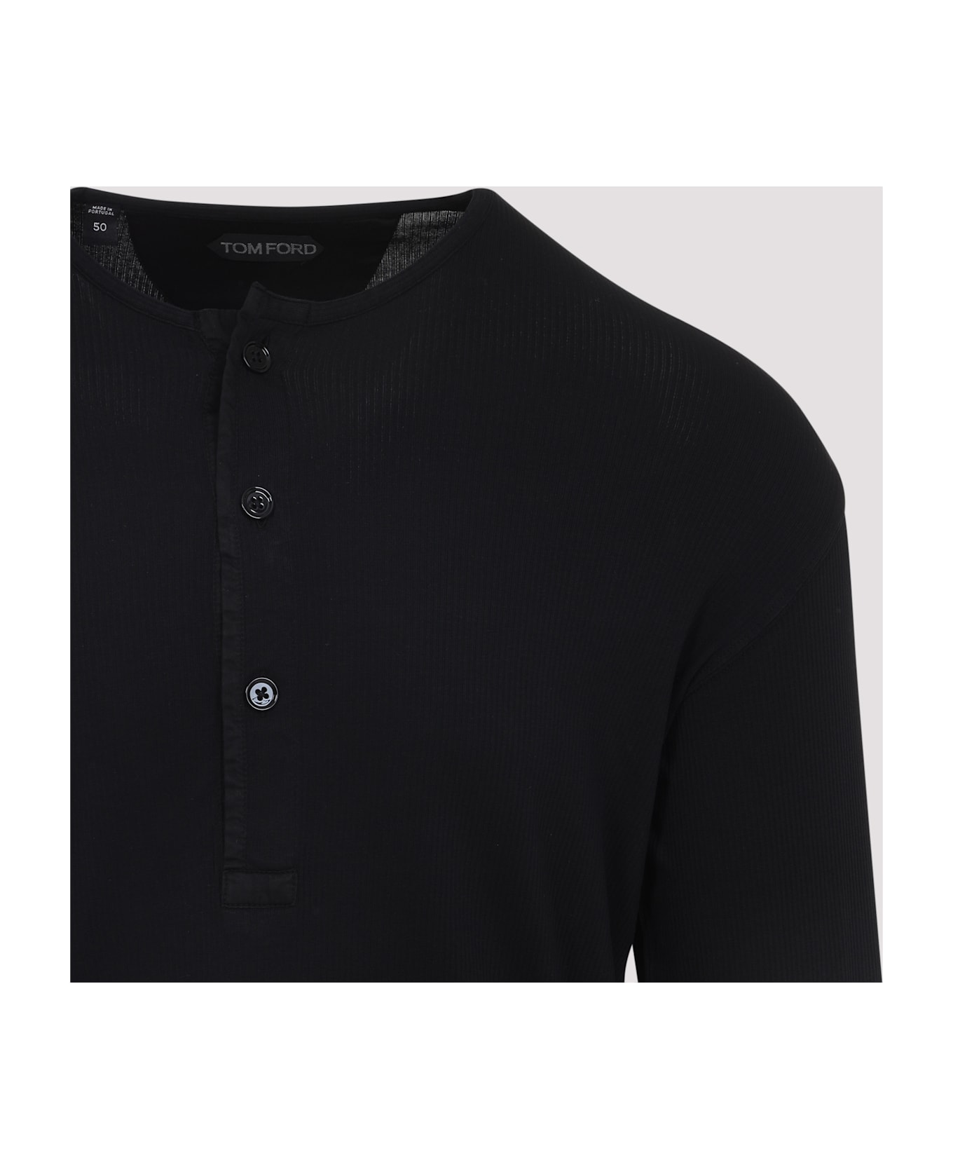 Tom Ford Henley T-shirt - Black