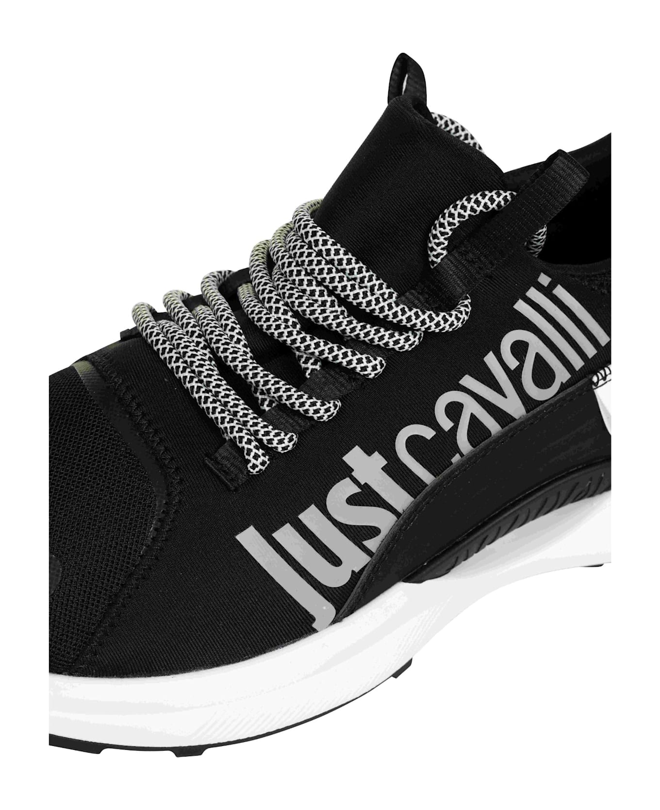 Just Cavalli Black Low Top Sneakers - Black