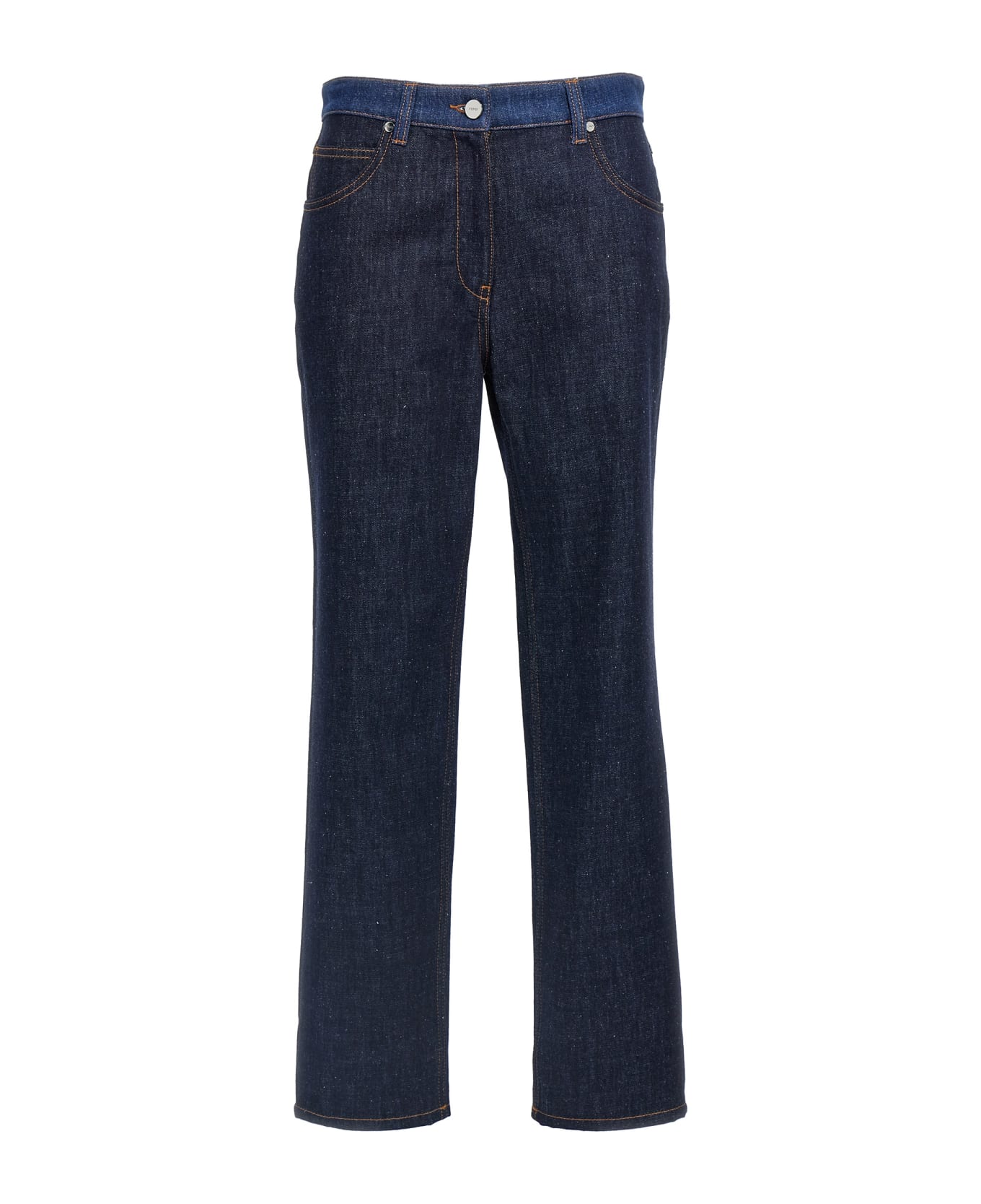 Fendi Two-tone Jeans - Blue