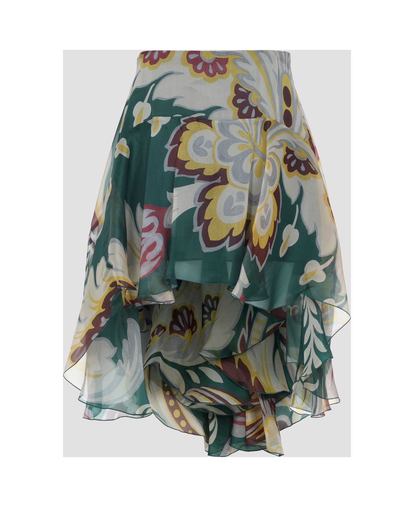 Etro Asymmetric Mini Skirt - Multi