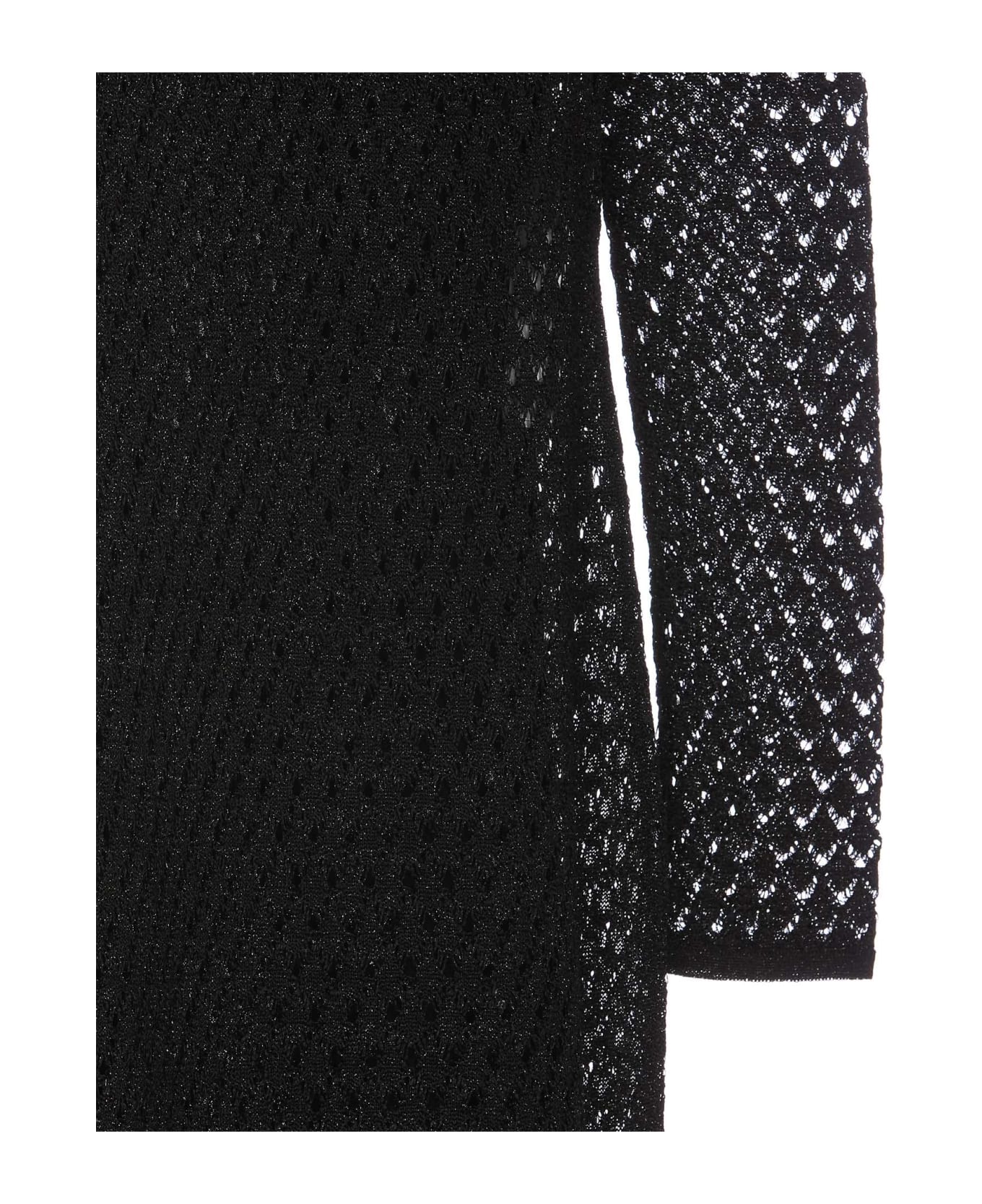 Tom Ford Openwork Lurex Maxi Dress - BLACK ワンピース＆ドレス