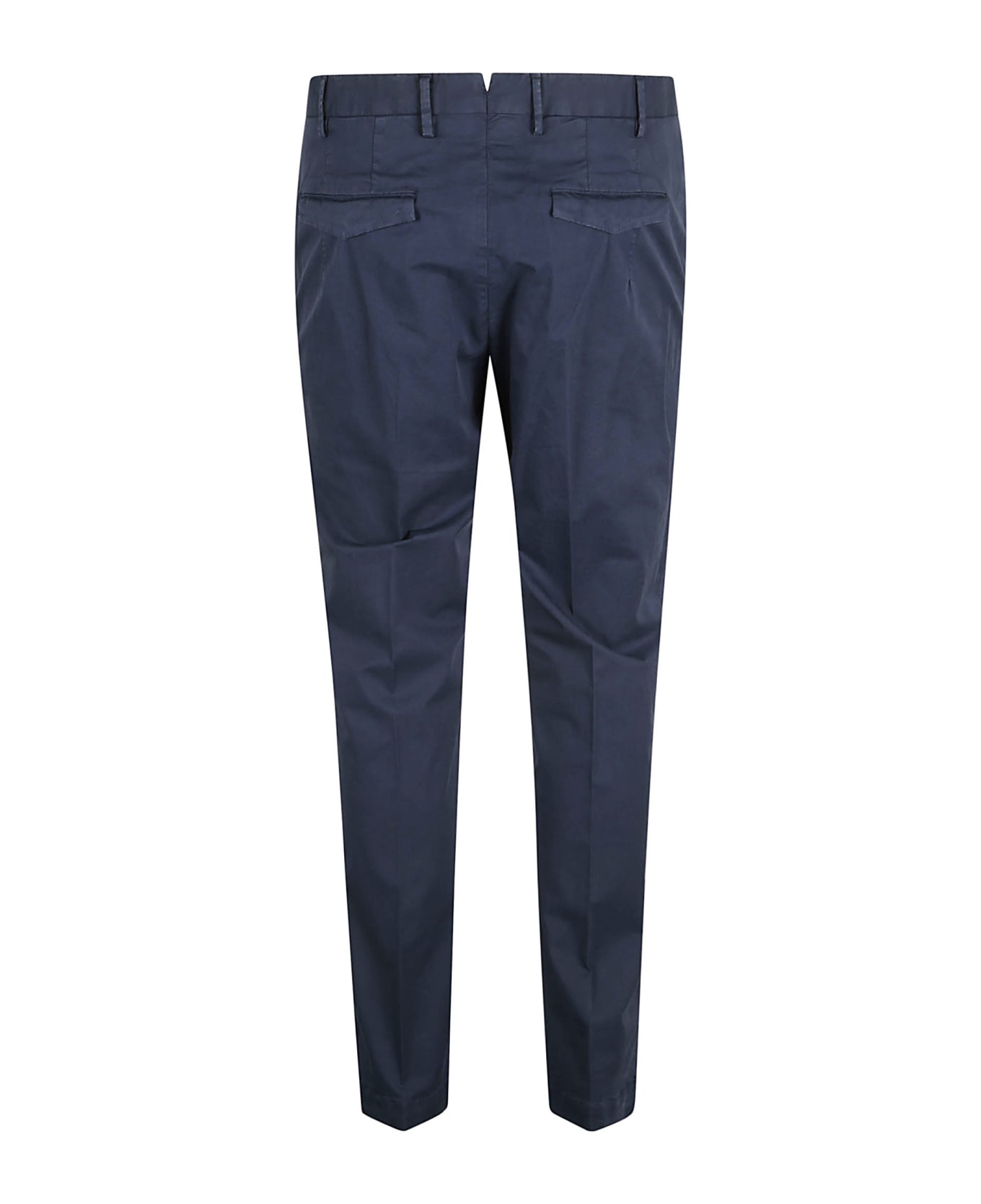 PT Torino Slim Fit Plain Trousers - Blue Notte