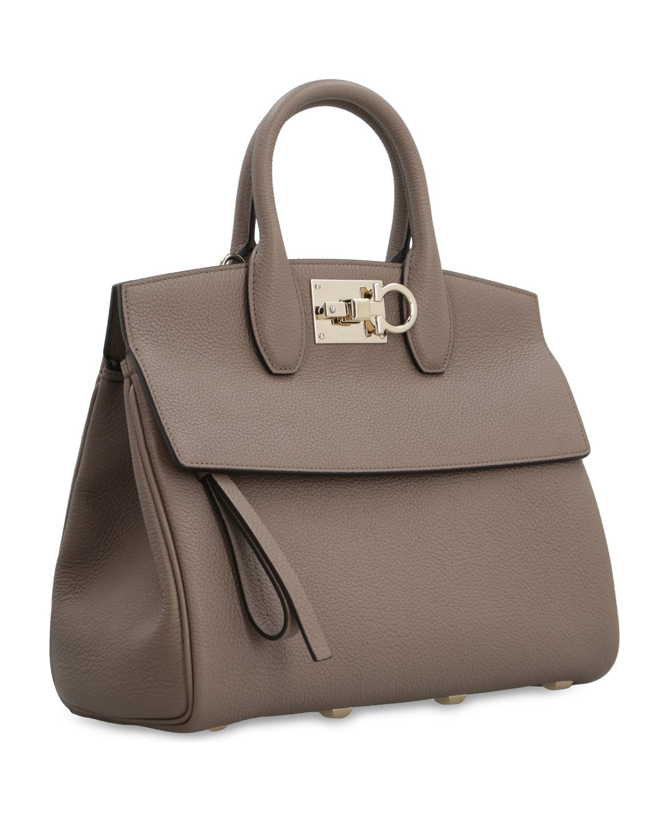 Ferragamo Studio Leather Handbag - Brown