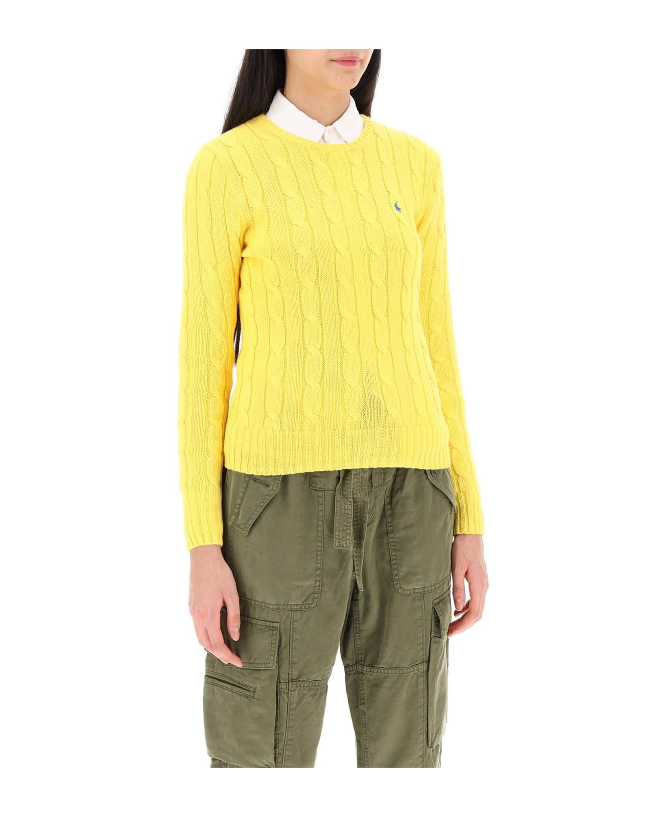 Polo Ralph Lauren Cable Knit Cotton Sweater - TRAINER YELLOW (Yellow)
