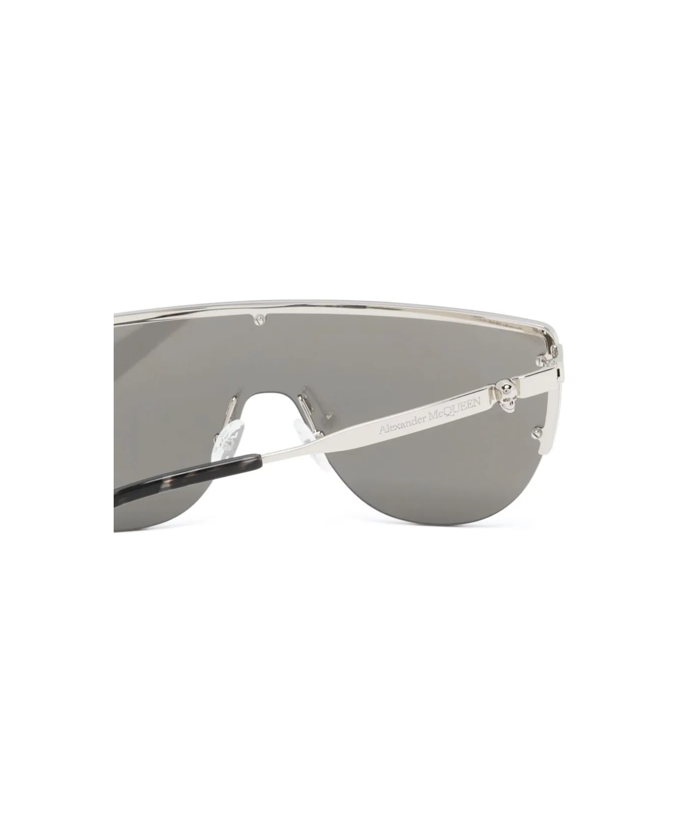 Alexander McQueen Skull Detailed Sunglasses - Silver サングラス