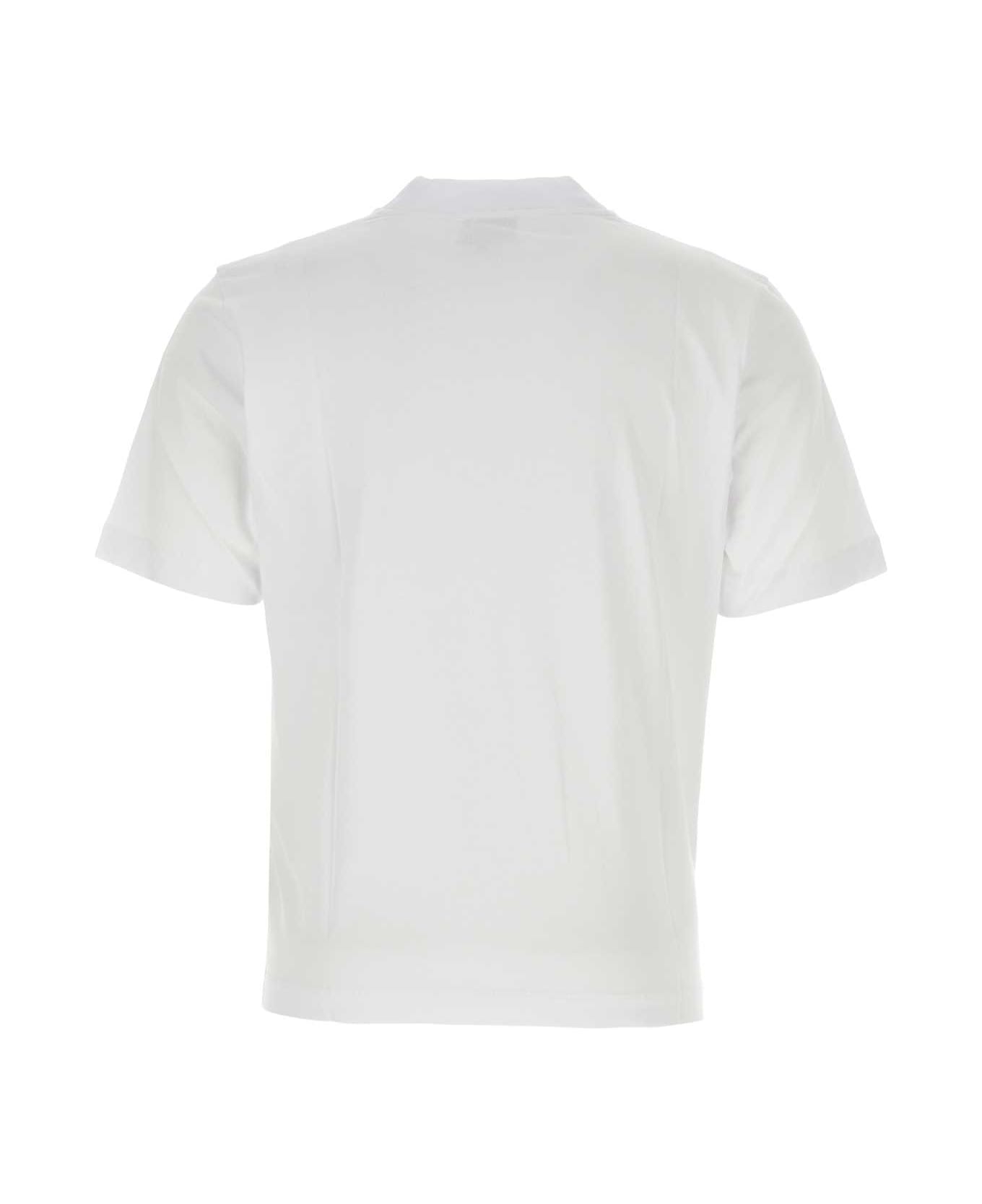 Études White Cotton T-shirt - WHITE