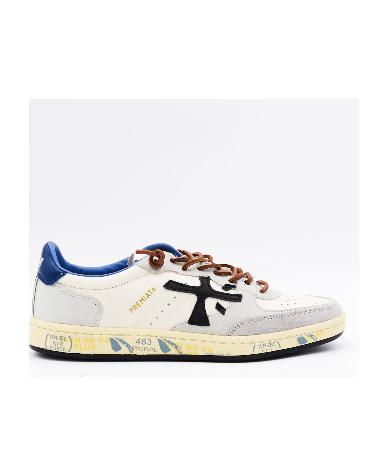 Premiata Multicolor Leather Sneakers