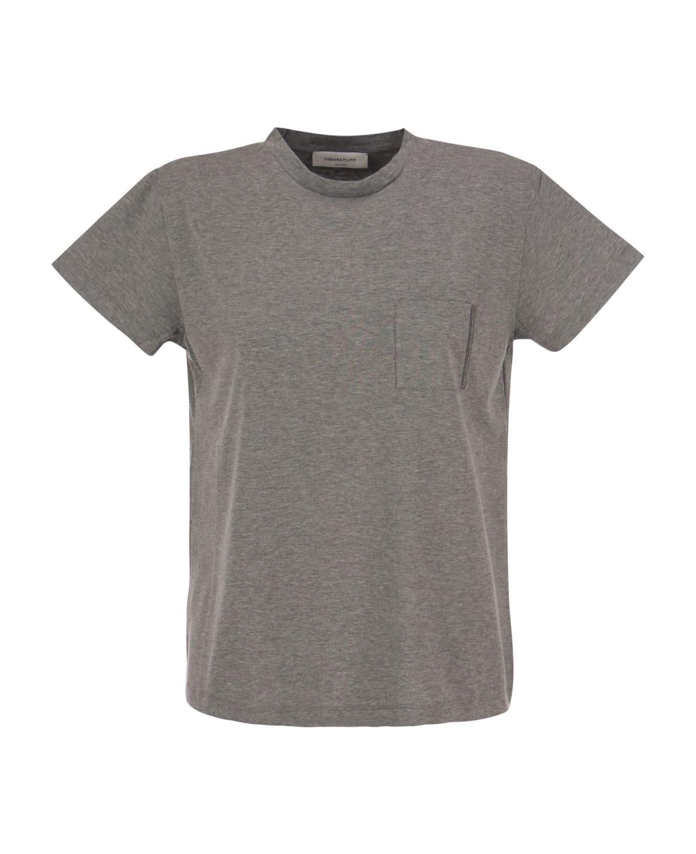 Fabiana Filippi Cotton Jersey T-shirt - Grey