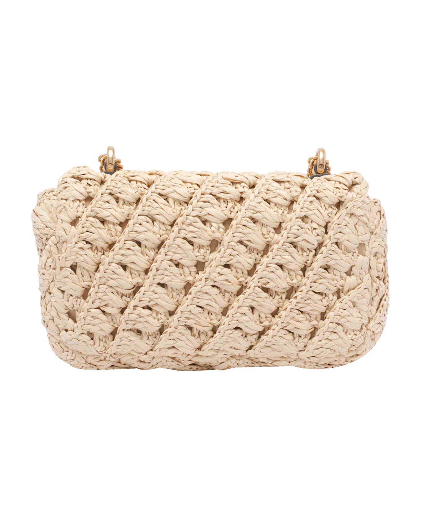 Tory Burch Mini Kira Woven Shoulder Bag - Beige