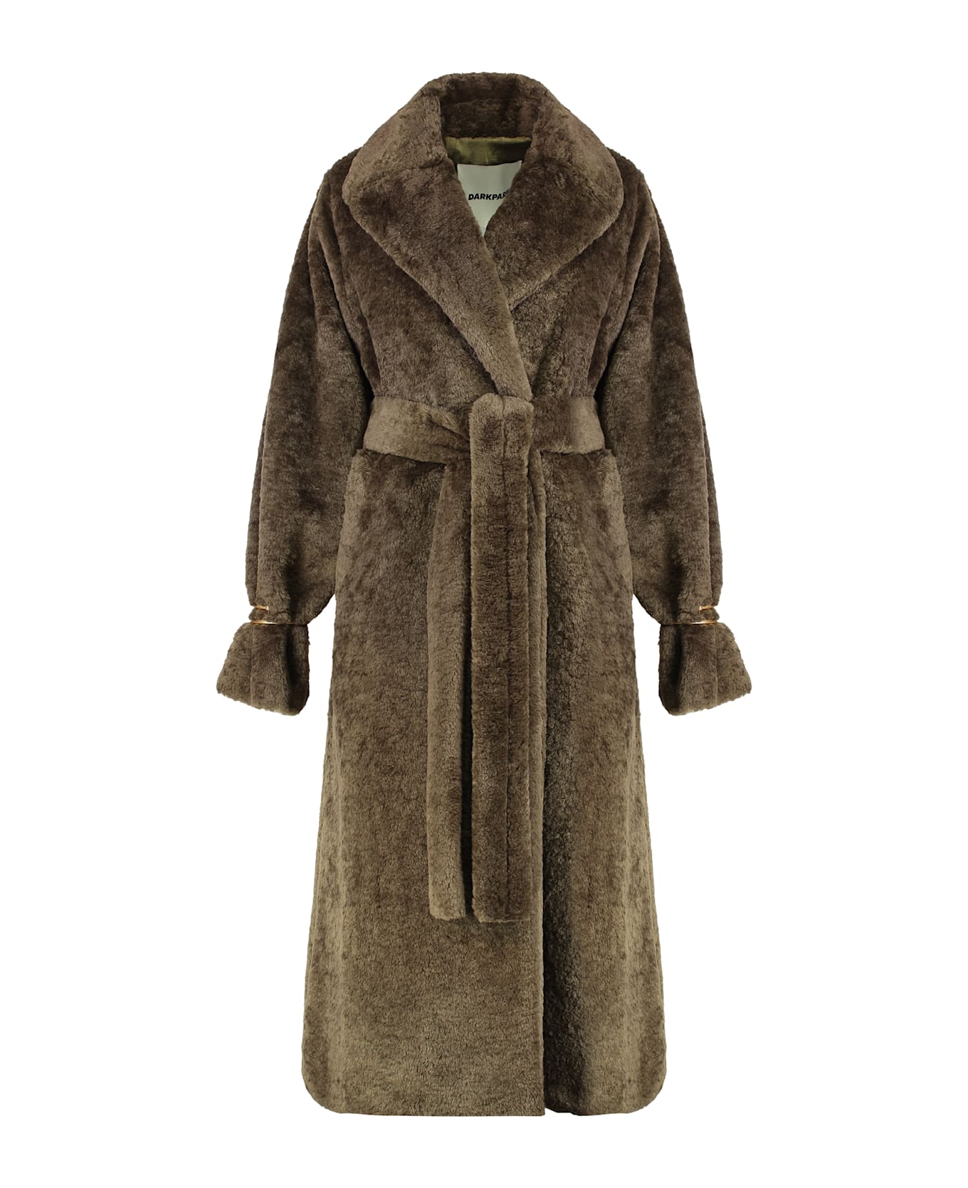 DARKPARK Trench Madison In Eco-fur - green