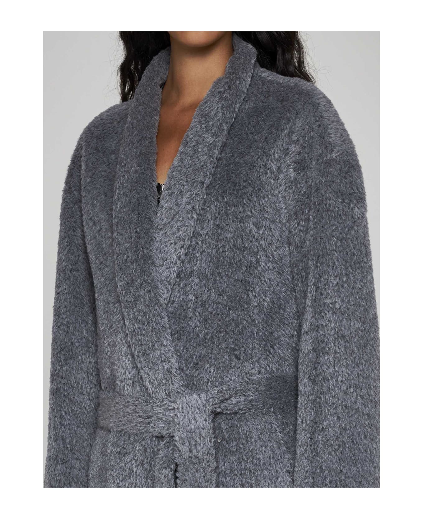 Isabel Marant Caliste Alpaca And Wool Coat - Grey