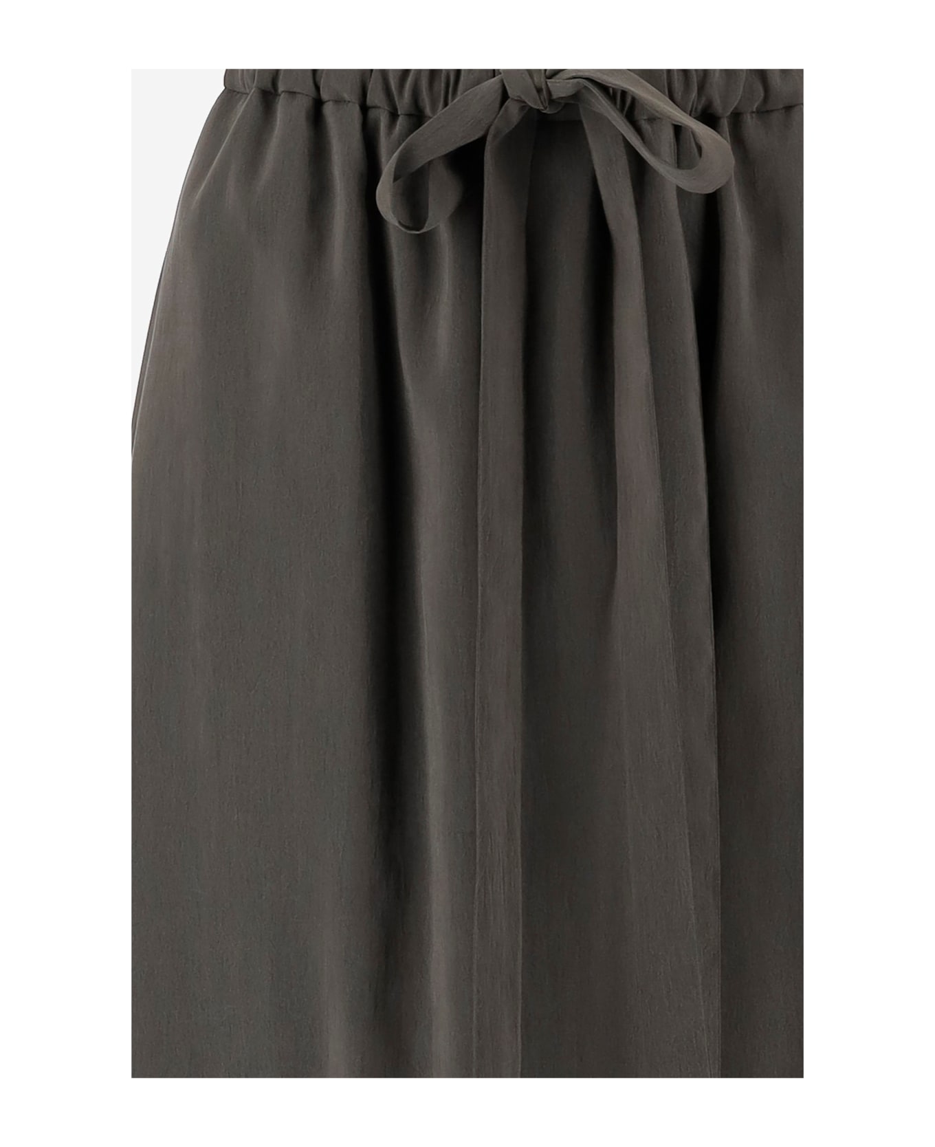Giorgio Armani Silk Organza Long Skirt - Green