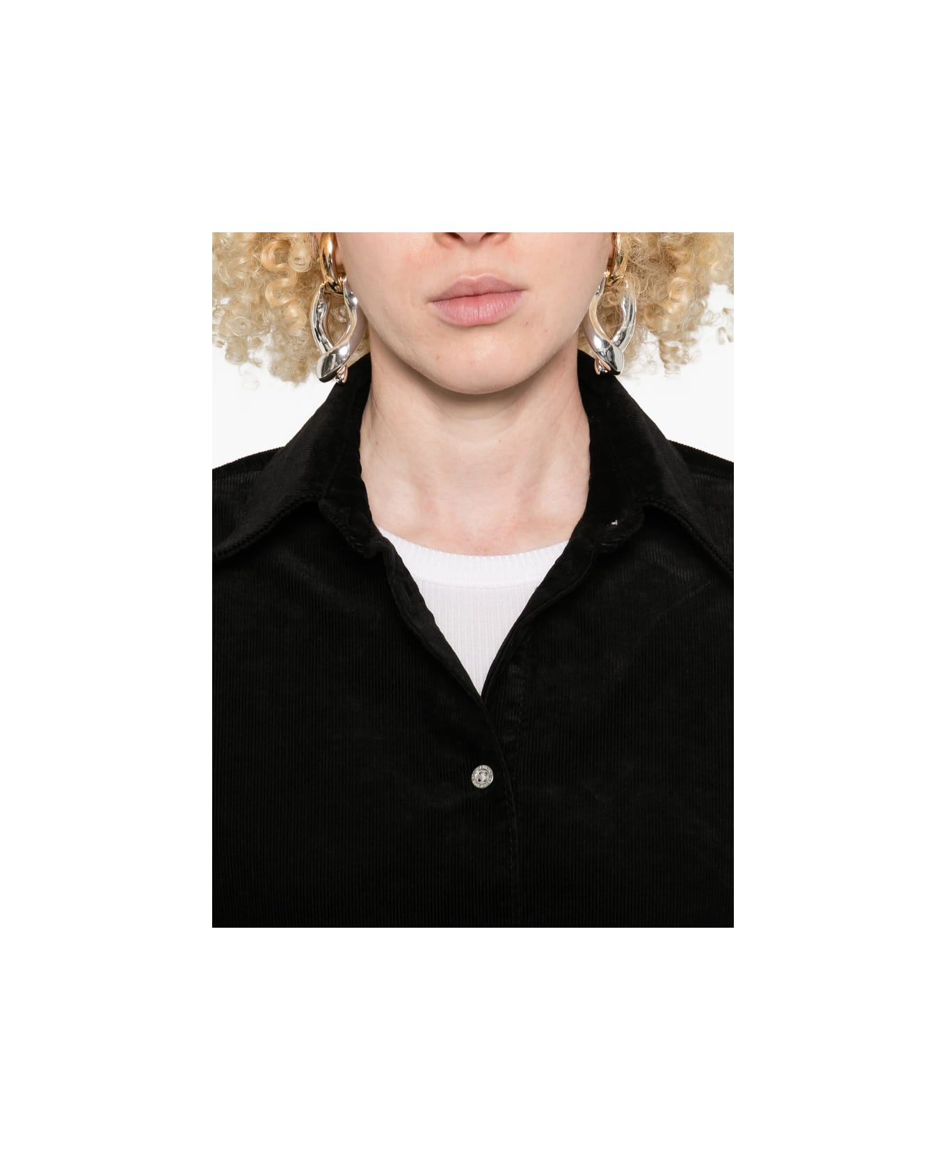 7 For All Mankind Shirt - BLACK