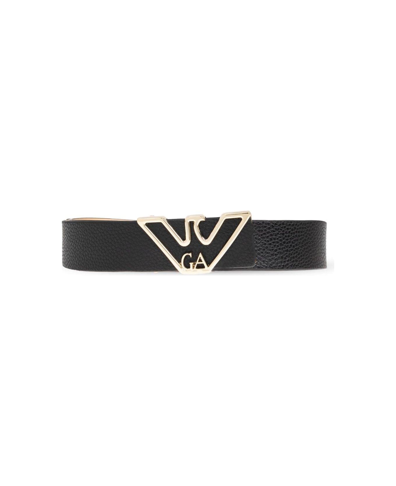 Emporio Armani Leather Belt - Black