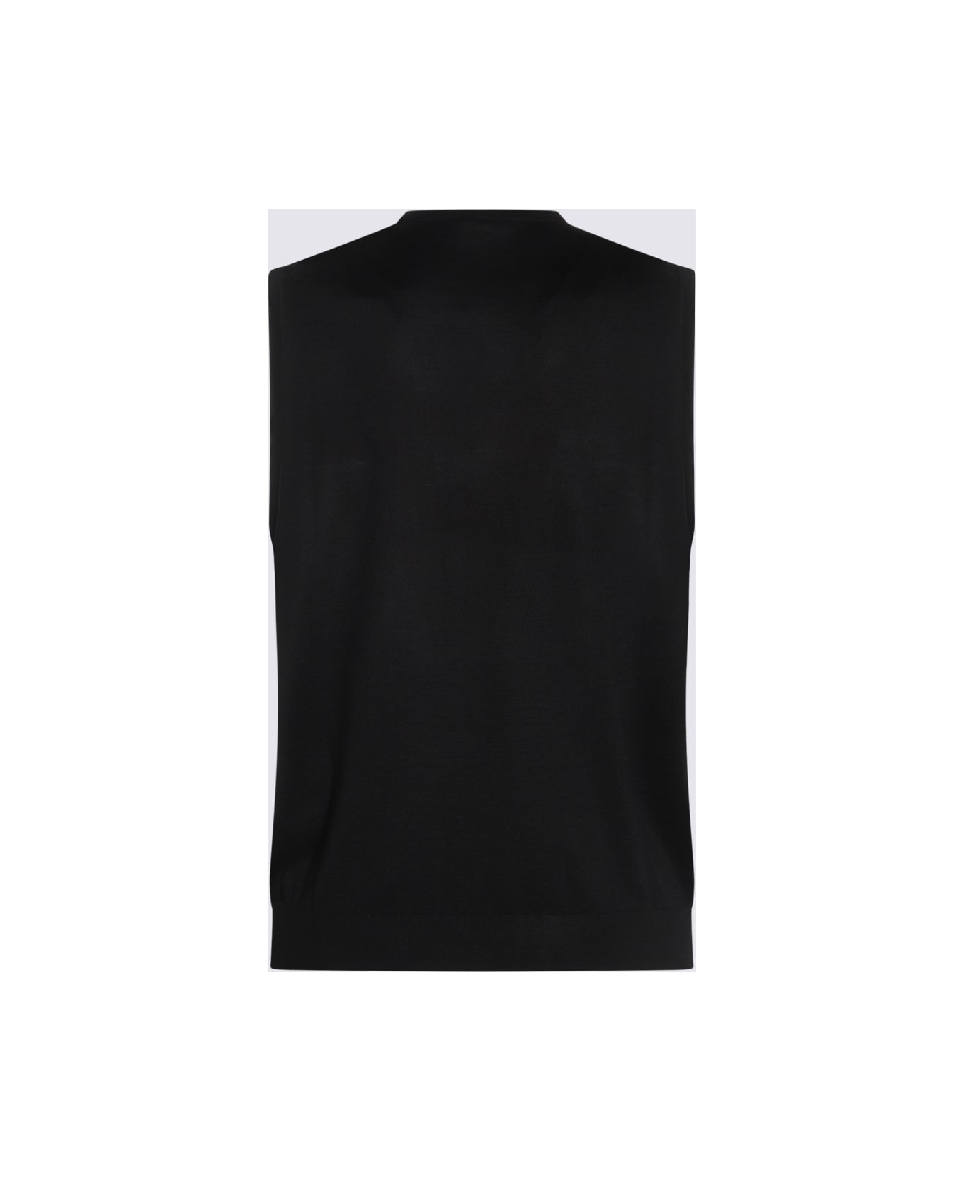 Malo Black Cotton Knitwear - Black
