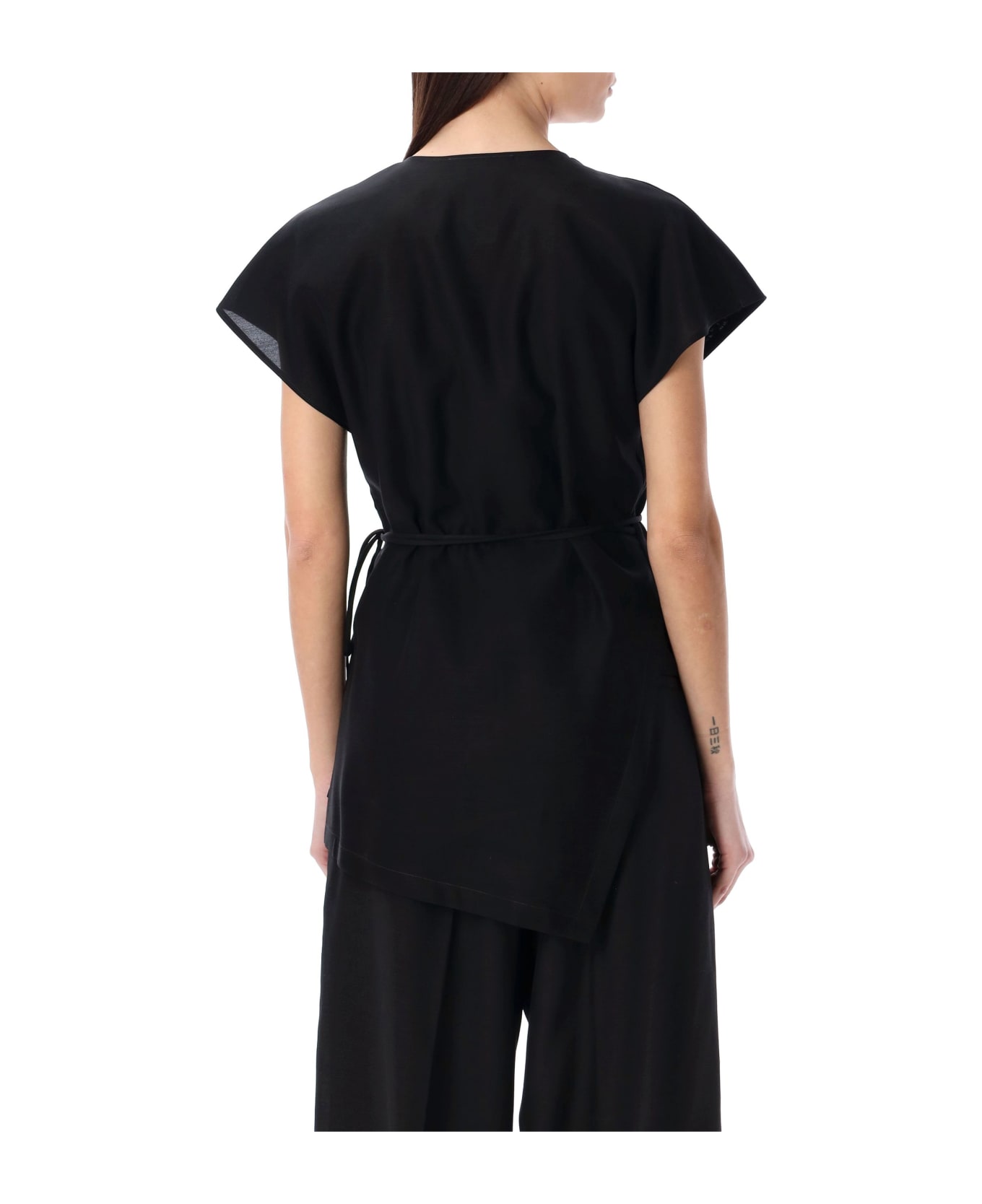 Fabiana Filippi Wool And Silk Top - Black