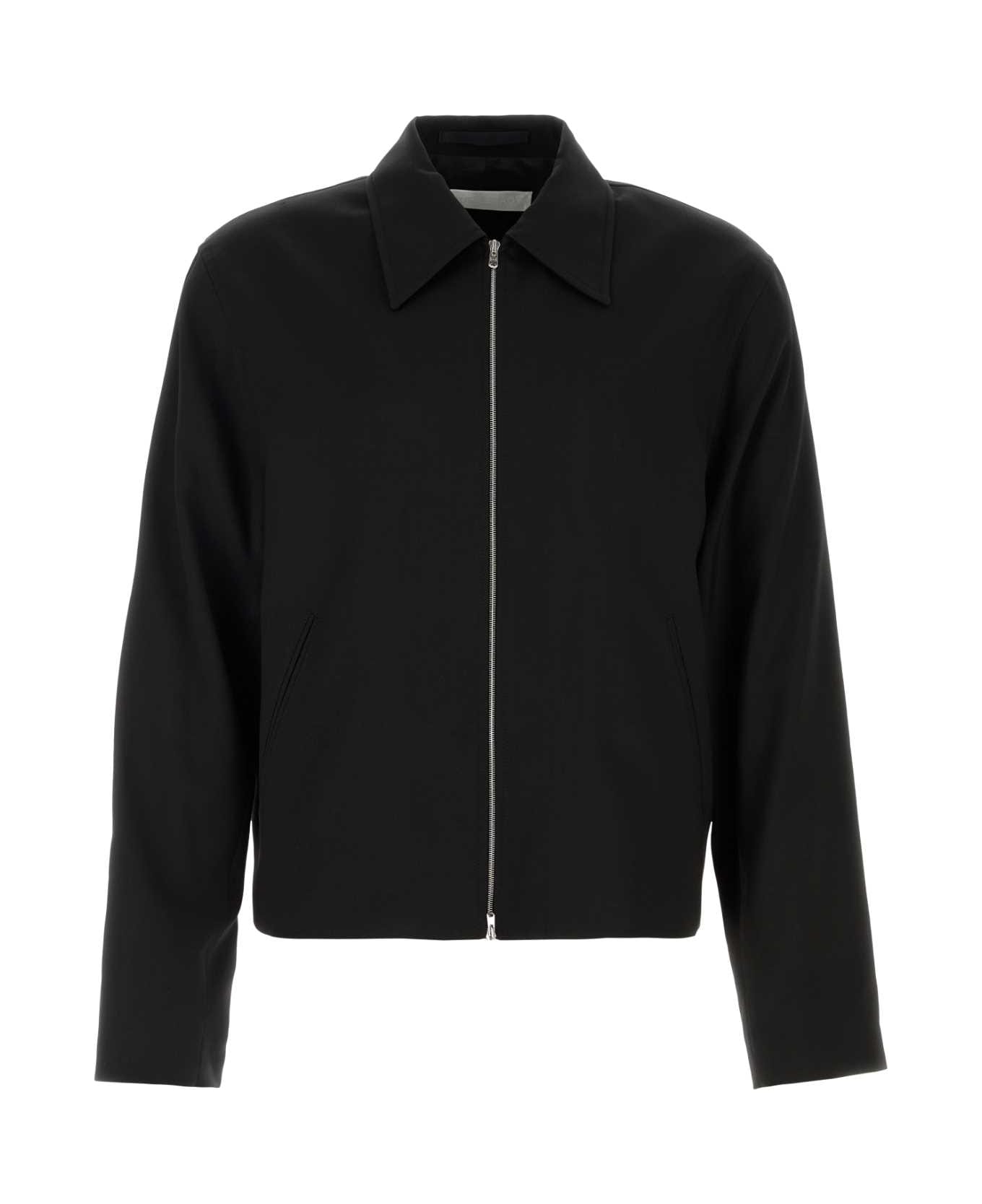 Our Legacy Black Wool Jacket - BLACK WORSTED WOOL