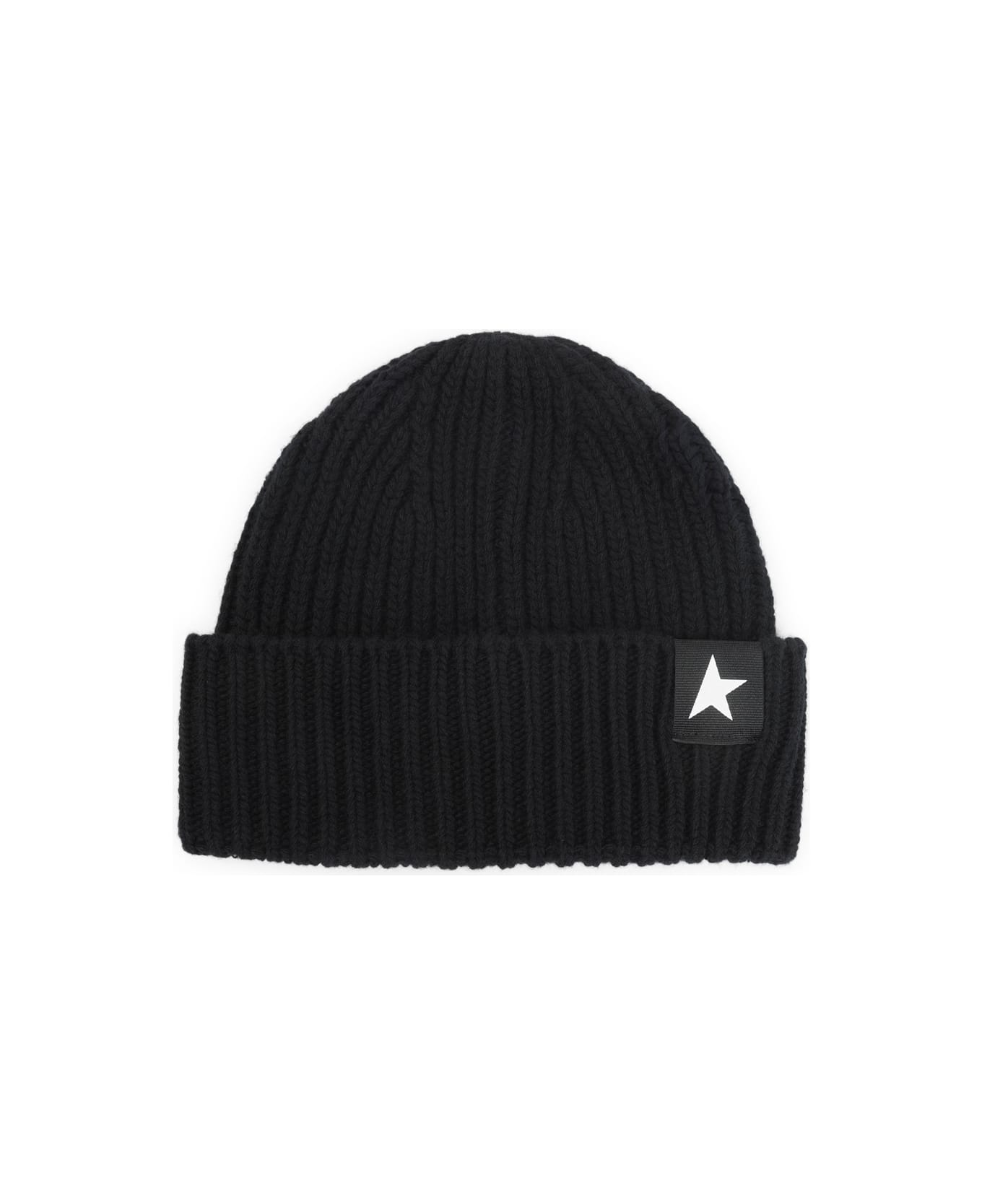 Golden Goose Star Beanie - Black