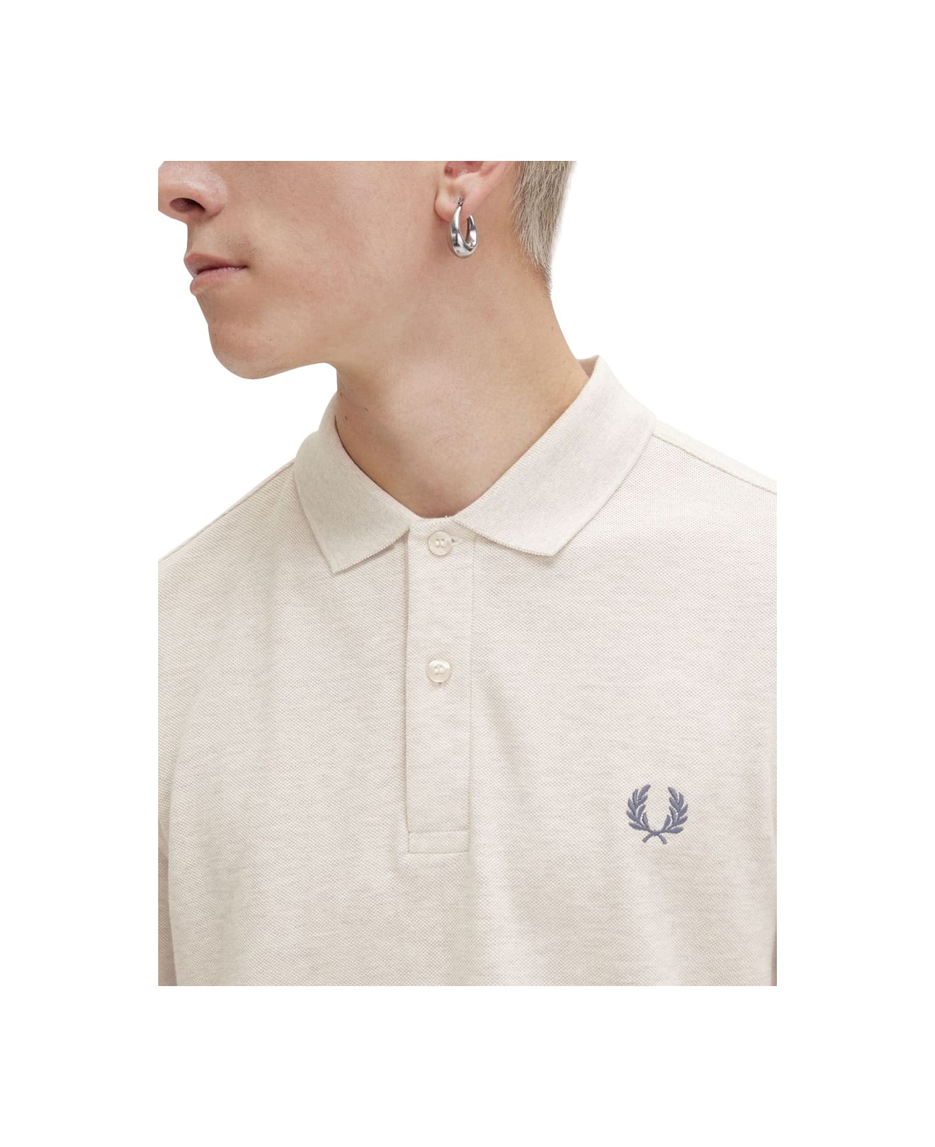 Fred Perry Polo With Logo - BEIGE