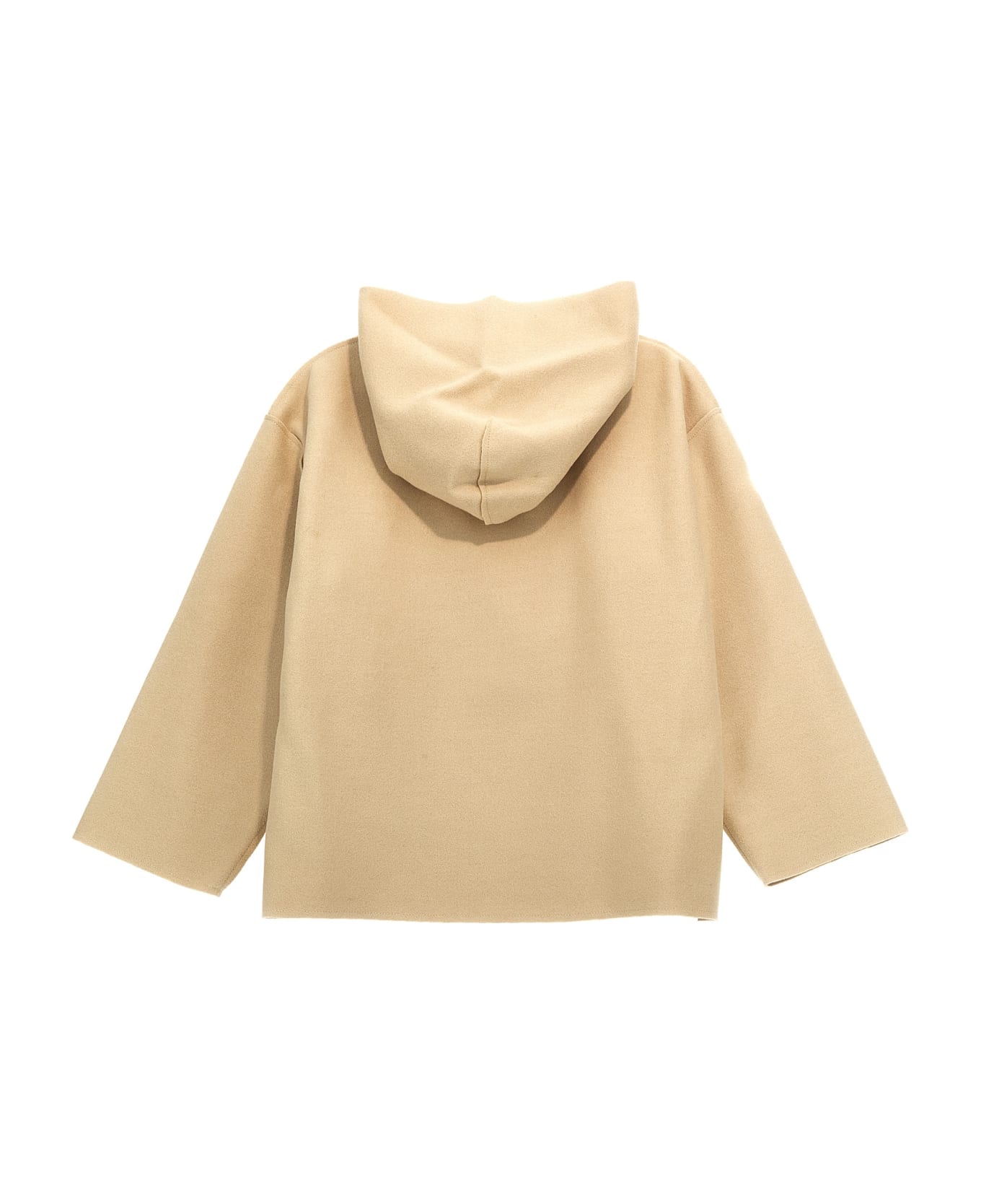 MM6 Maison Margiela Logo Embroidery Hoodie - Beige