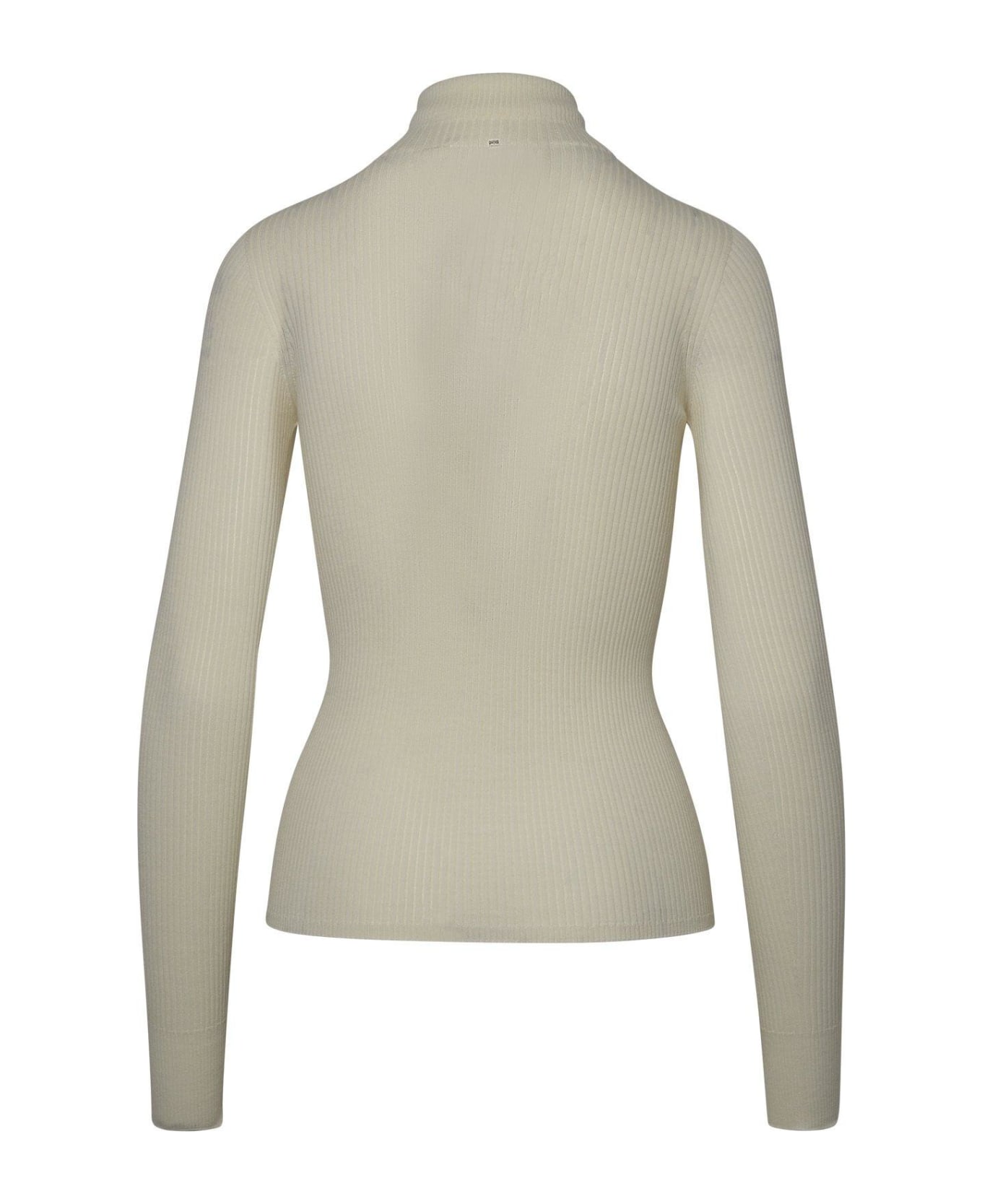 SportMax Flavia Turtleneck Long-sleeved Jumper - White
