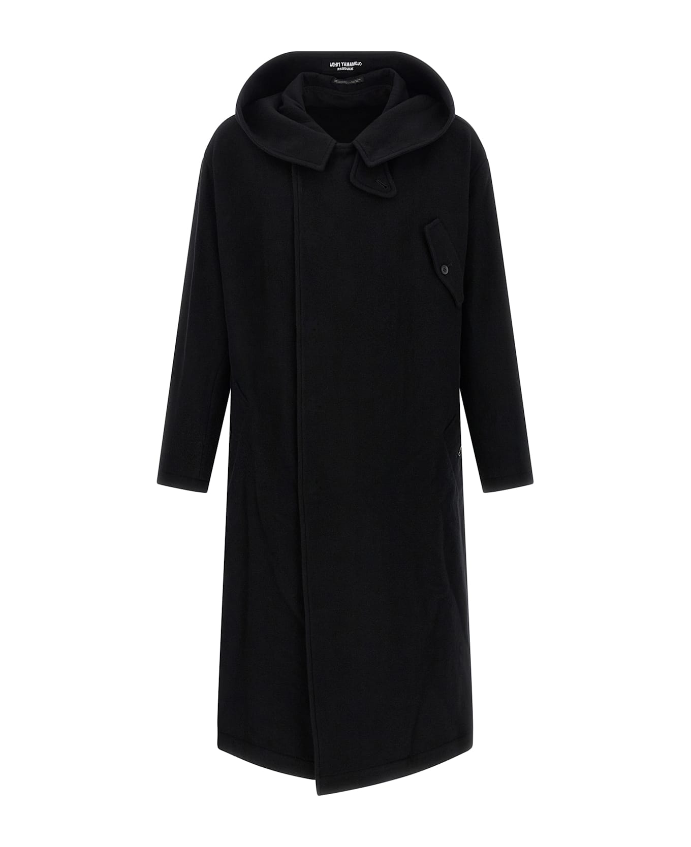 Yohji Yamamoto Hooded Coat - Black  