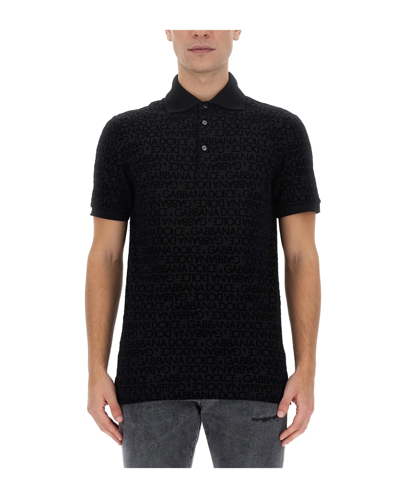 Dolce & Gabbana Polo Shirt - Black ポロシャツ