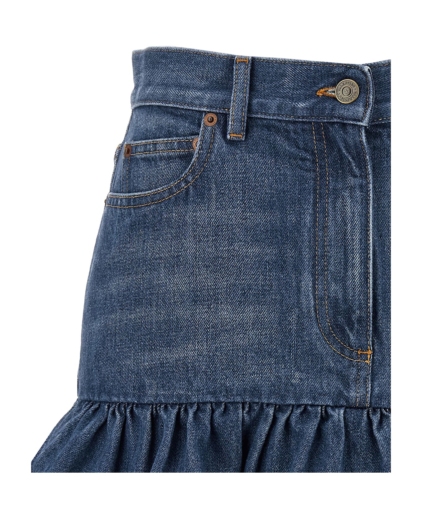 Valentino Garavani Denim Skirt - Light Blue
