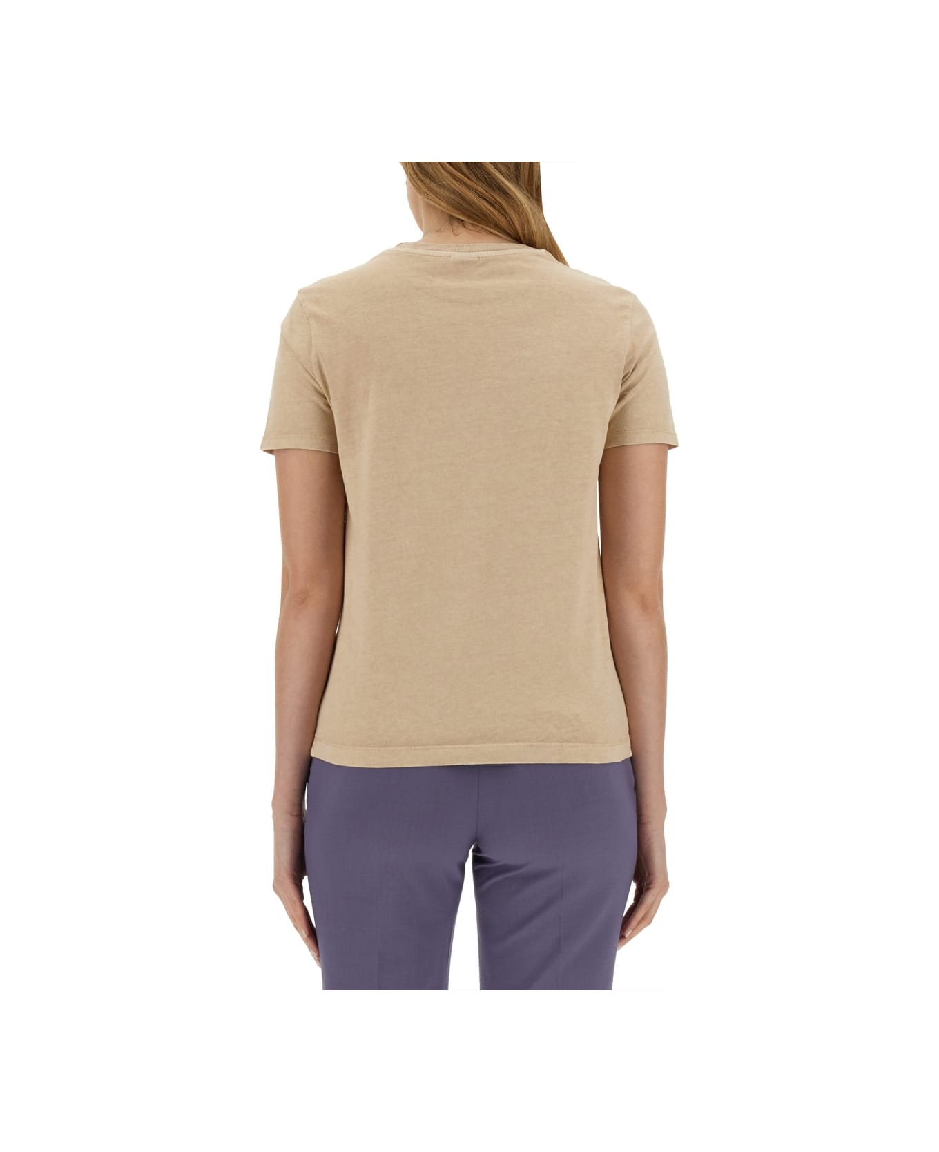 PS by Paul Smith T-shirt With Logo - BEIGE Tシャツ