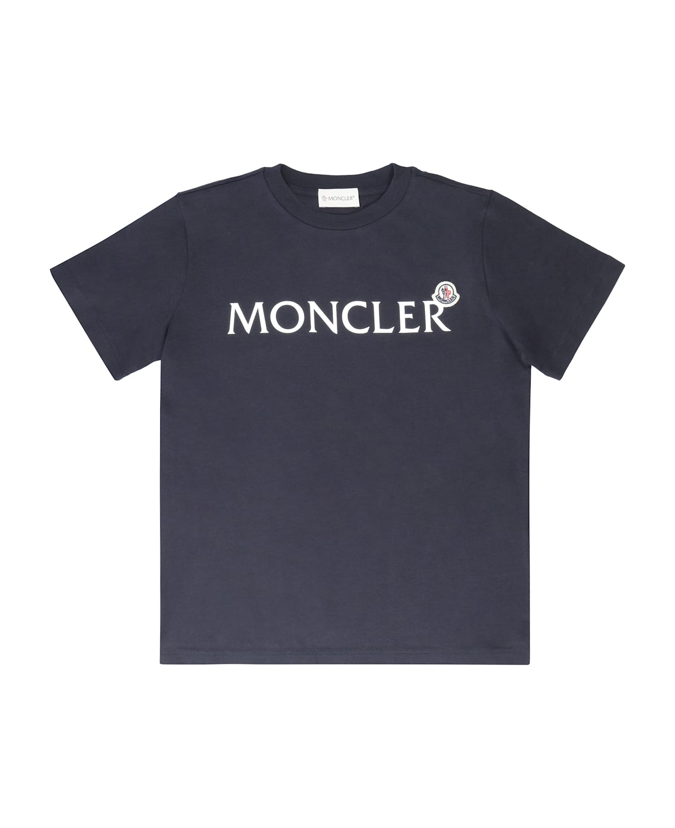 Moncler Cotton Crew-neck T-shirt - blue