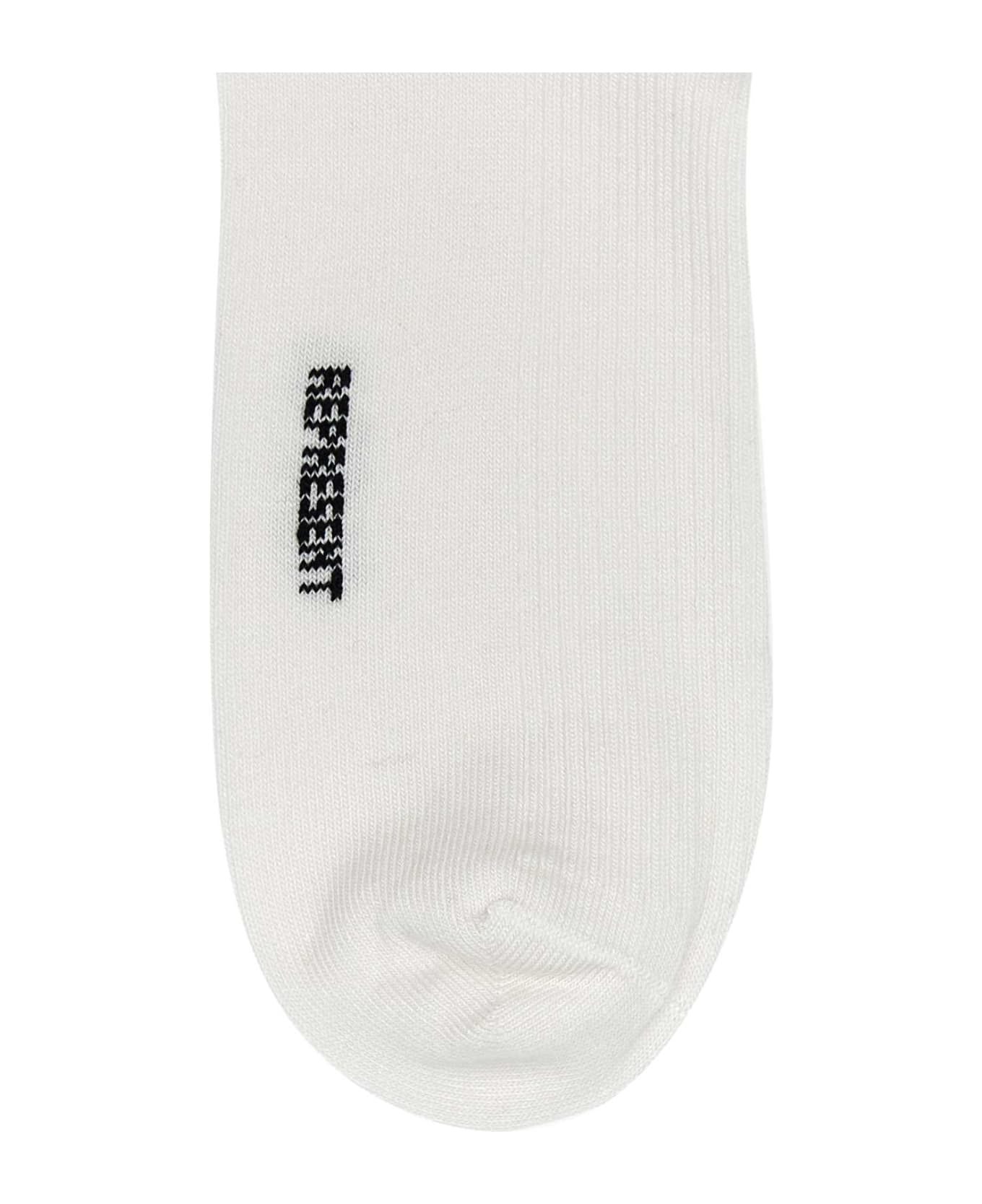 REPRESENT White Cotton And Acrylic Socks - 01