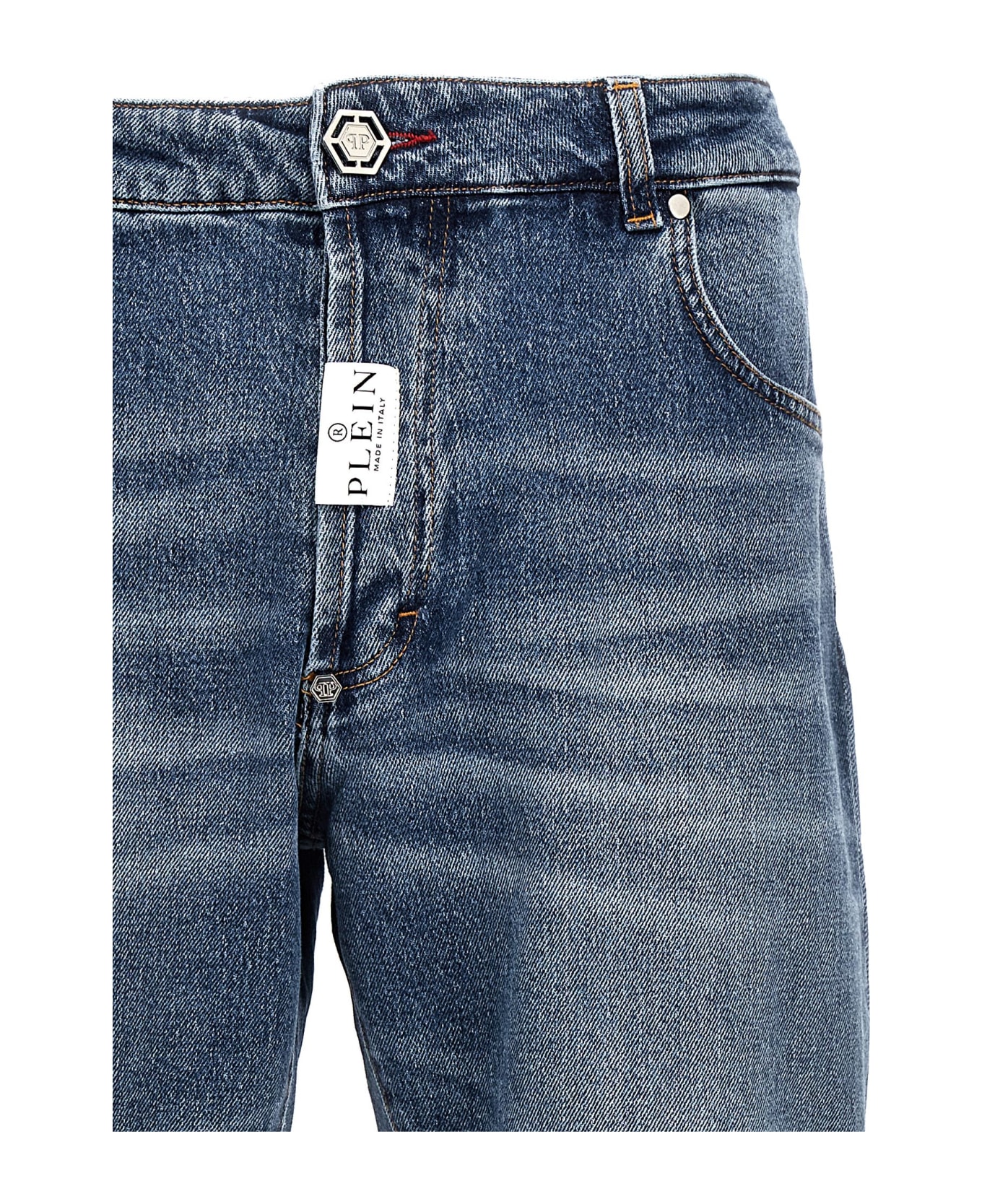 Philipp Plein Denim Jeans - Blu lavato デニム