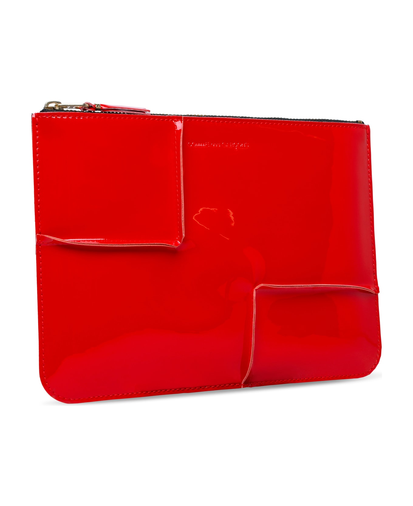 Comme des Garçons Wallet 'medley' Red Leather Envelope - Red