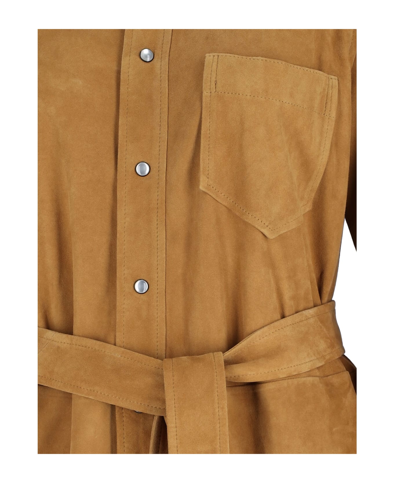 Polo Ralph Lauren Maxi Chemisier Dress - Brown