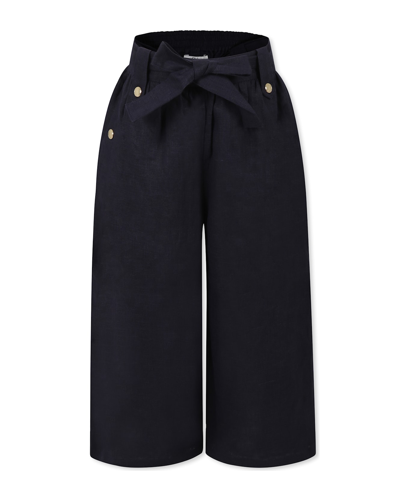 Chloé Blue Trousers For Girl - Blue