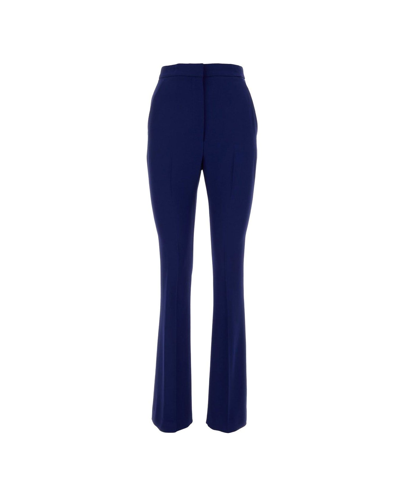 Alexander McQueen High-waisted Bootcut Slim Trousers - Electric navy