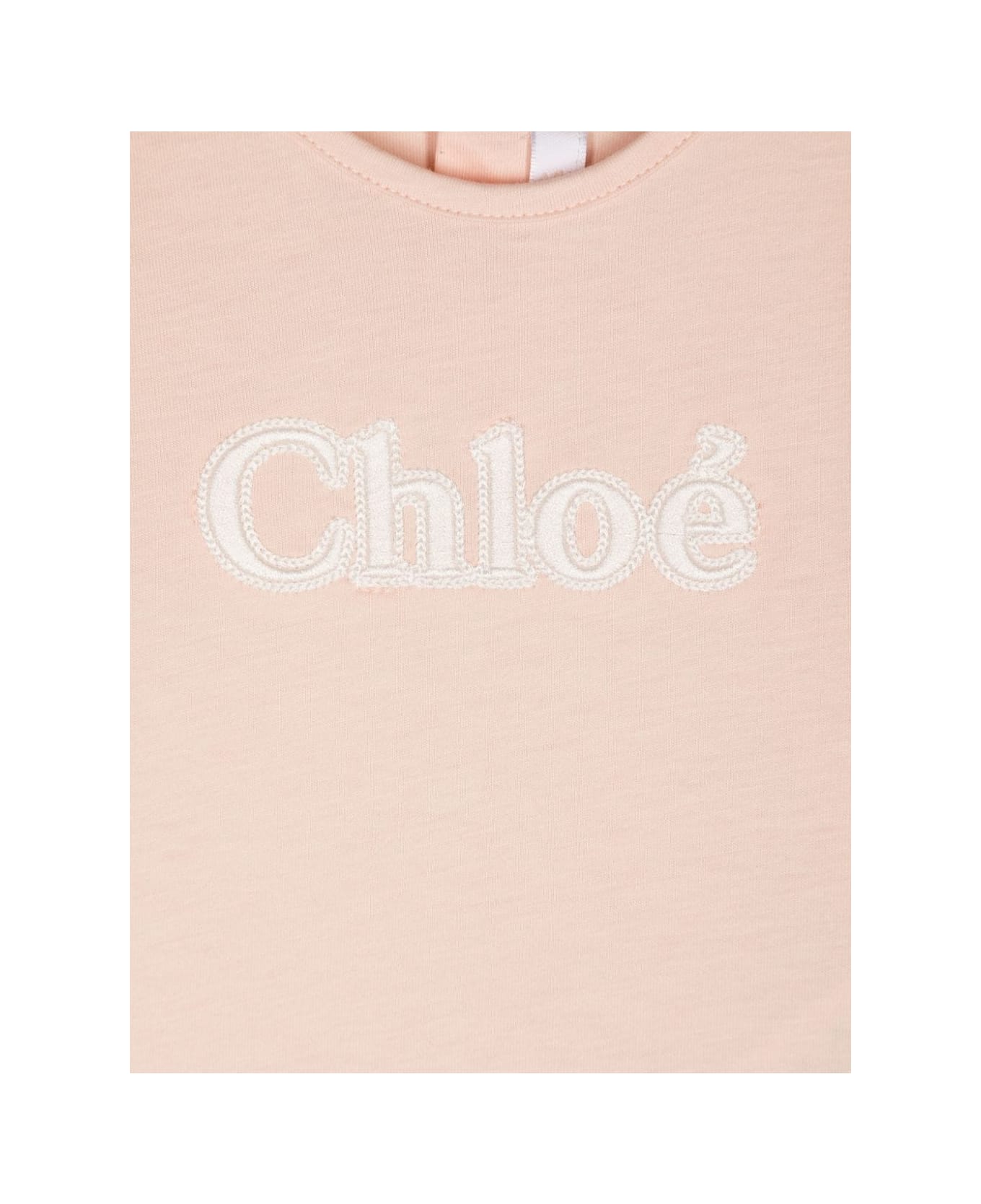 Chloé T-shirt Con Stampa - Pink