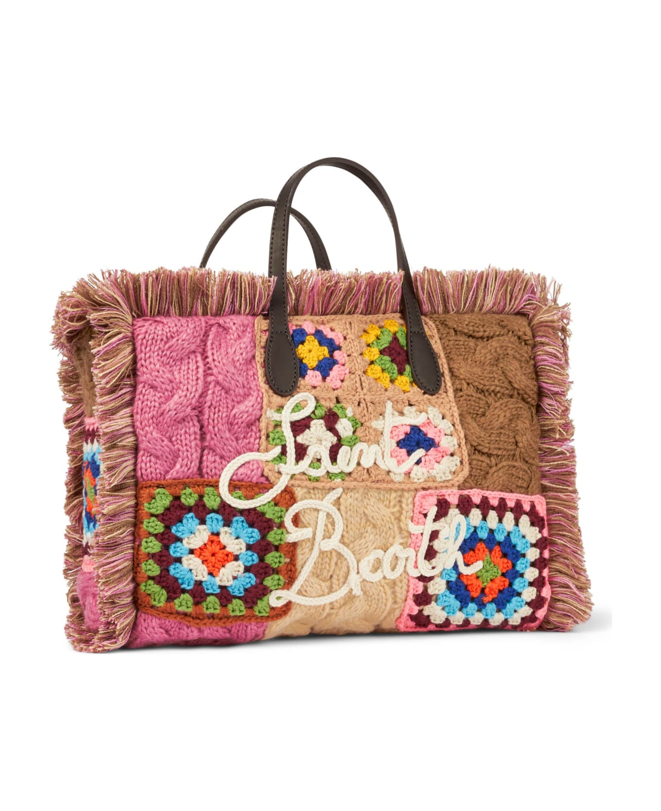 MC2 Saint Barth Colette Crochet Tiles Handbag - MULTICOLOR