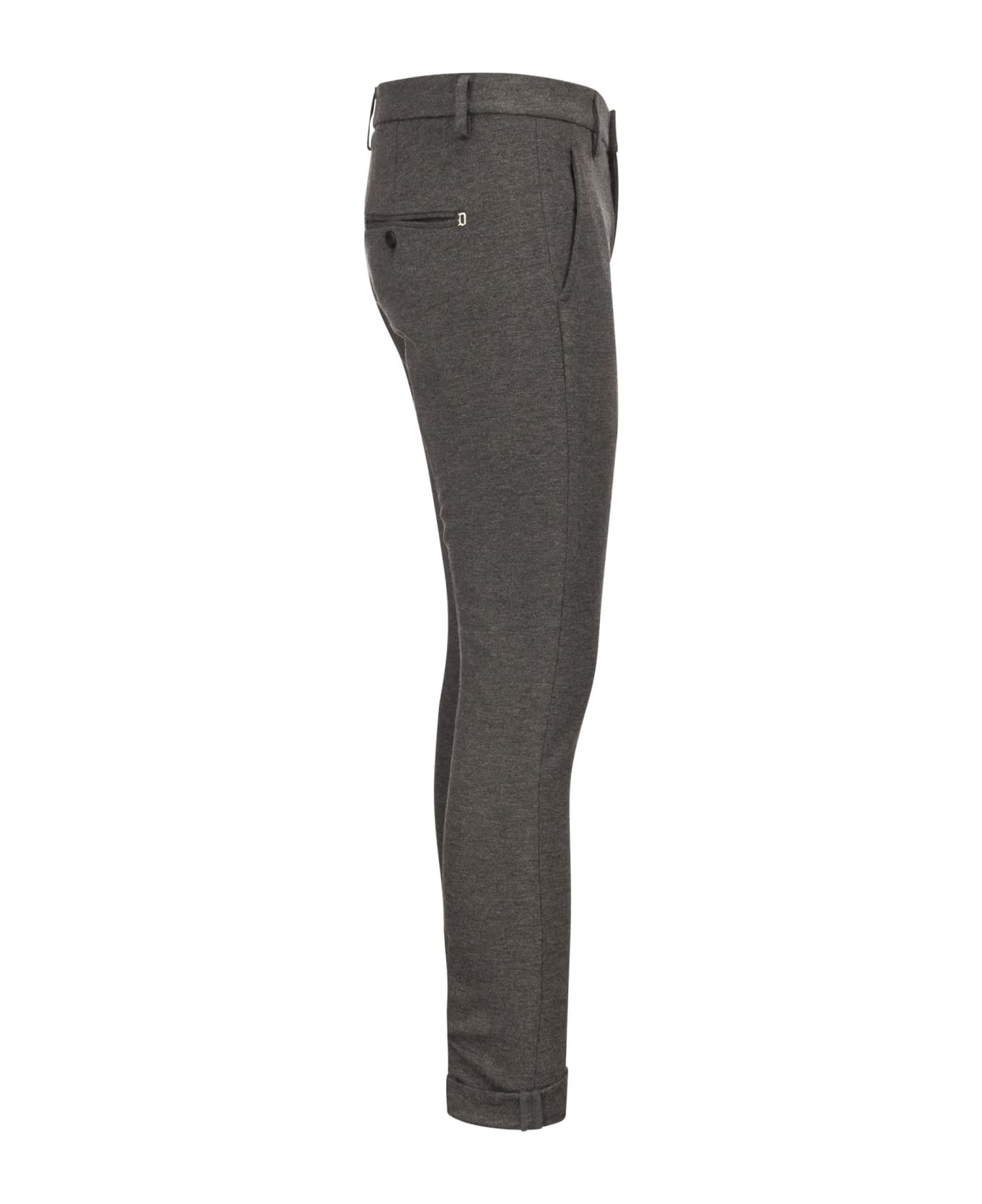 Dondup Gaubert - Slim-fit Jersey Trousers - Grey
