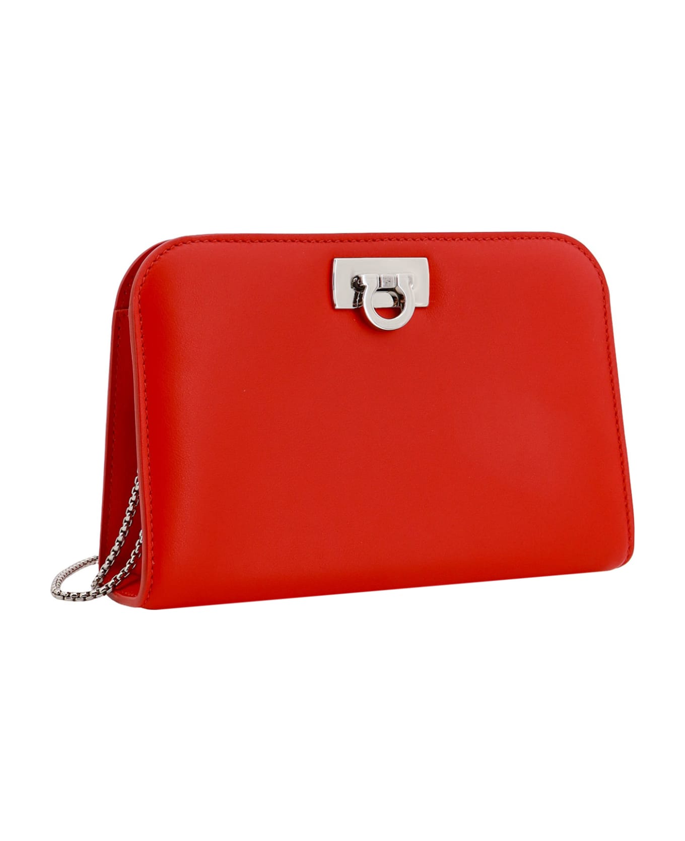 Ferragamo Diana Shoulder Bag - Red クラッチバッグ