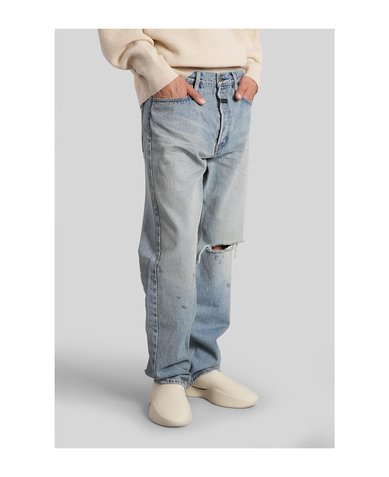 Fear of God Jeans In Cyan Cotton - cyan