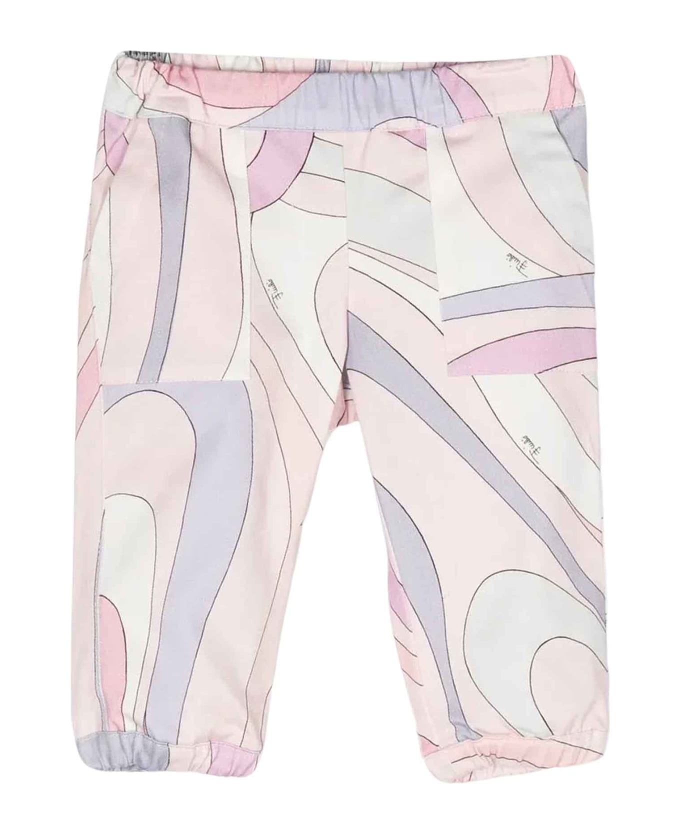 Emilio Pucci Pink Trousers Baby Girl - Rosa/multicolor