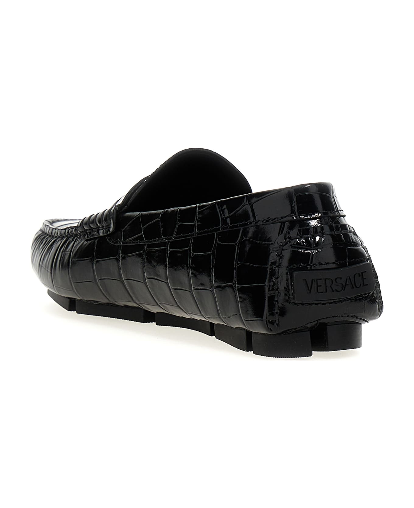 Versace 'driver Medusa Biggie' Loafers - Black