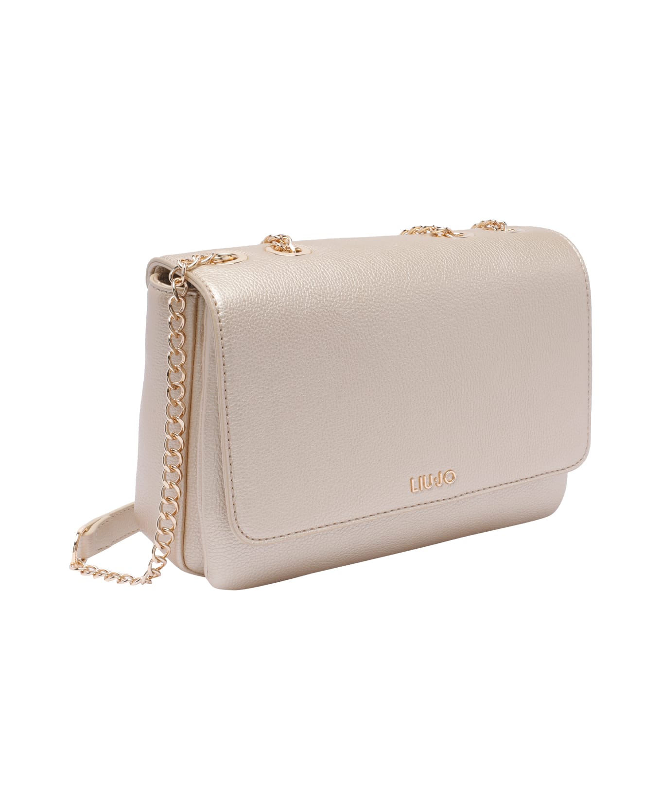 Liu-Jo Logo Crossbody Bag - Golden
