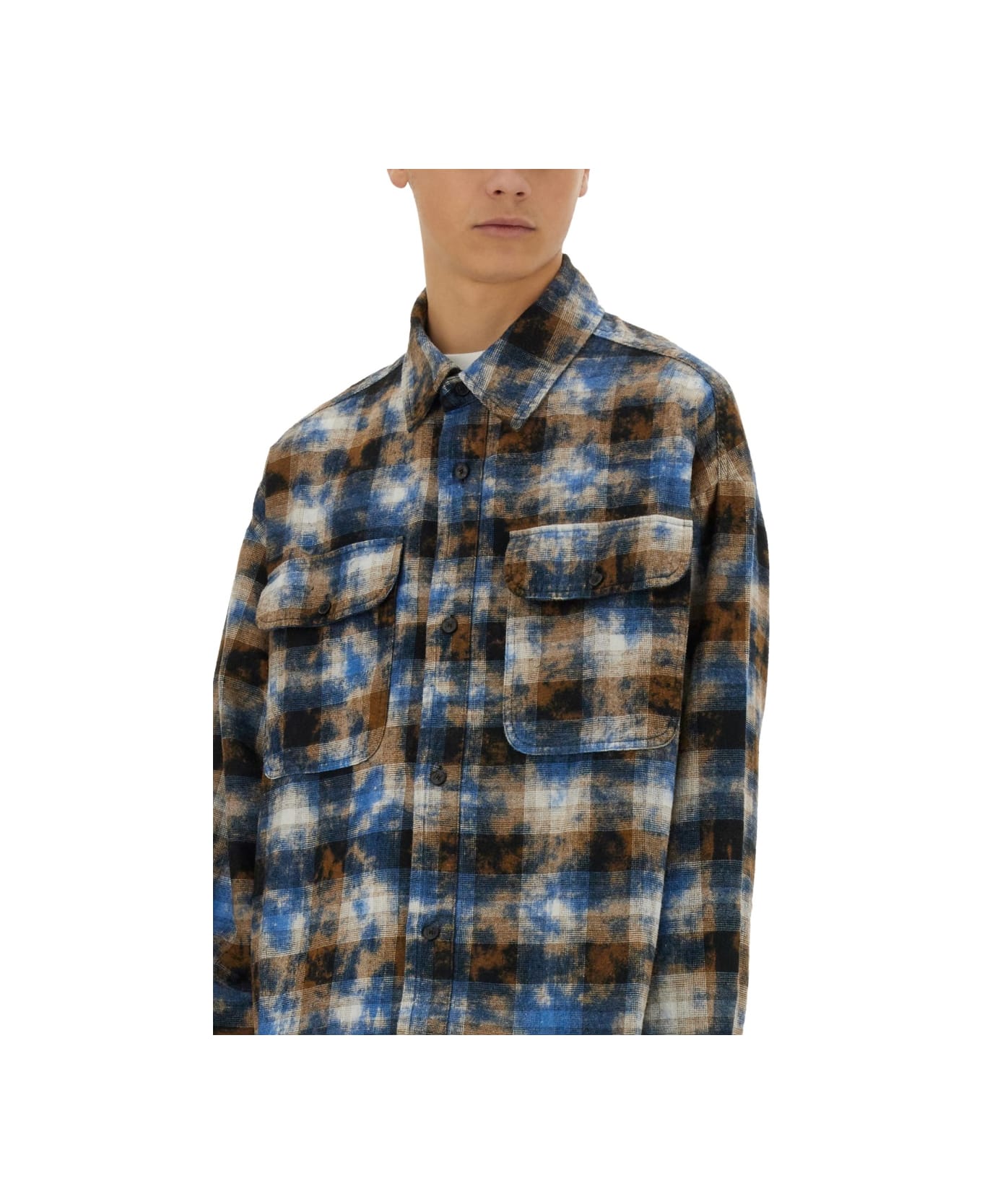 Palm Angels Plaid Shirt - MULTICOLOUR
